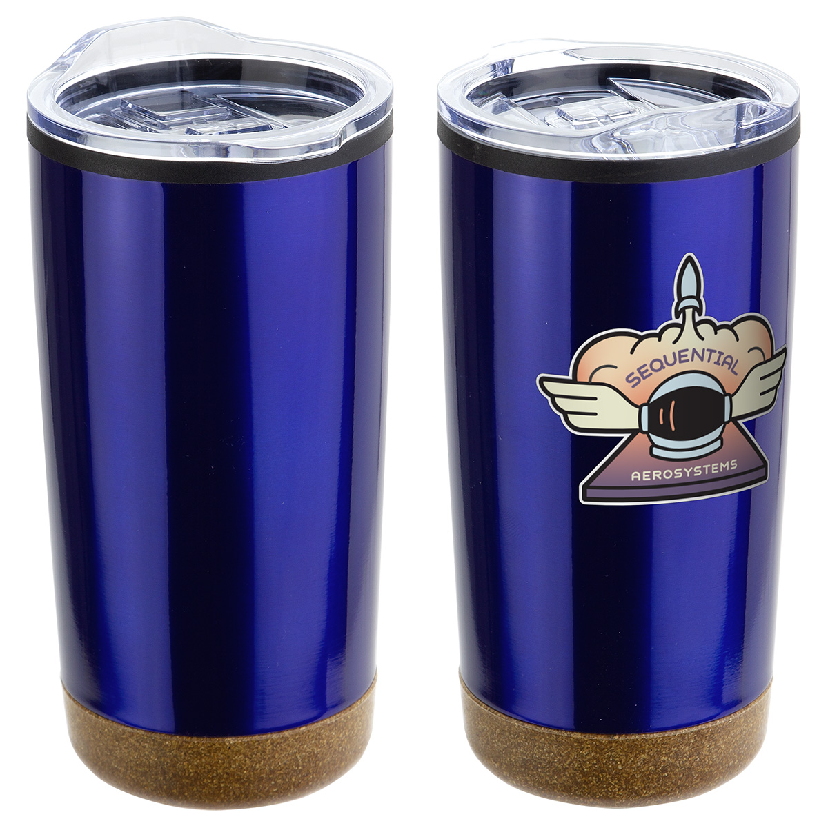 Picture of York 20 oz Stainless Steel/Polypropylene Tumbler with Cork Base