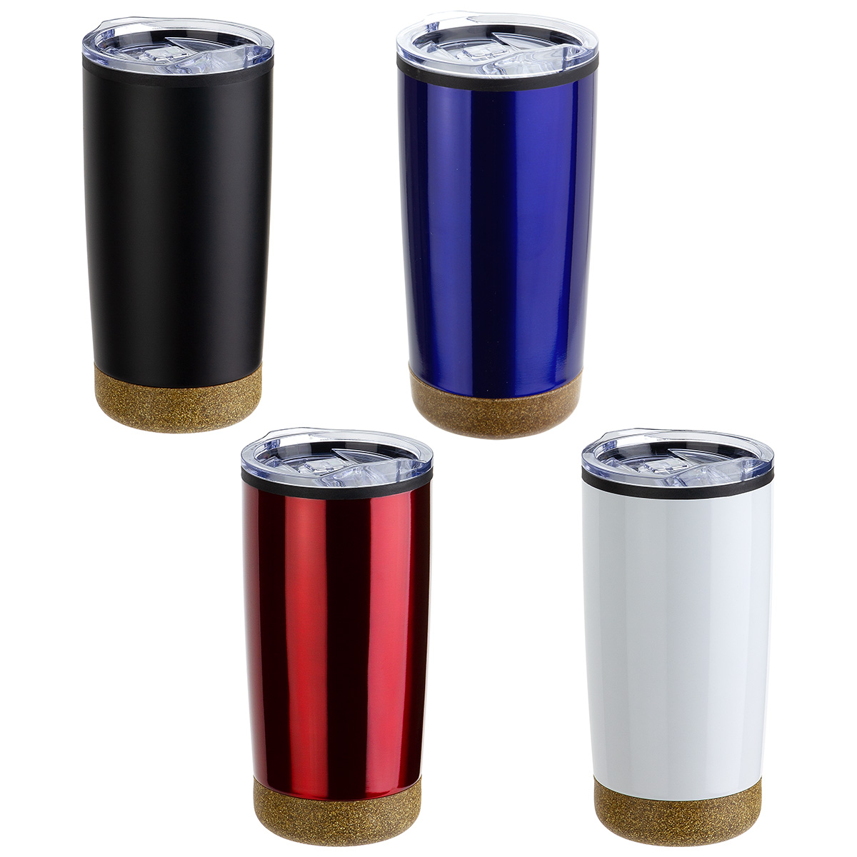 Picture of York 20 oz Stainless Steel/Polypropylene Tumbler with Cork Base
