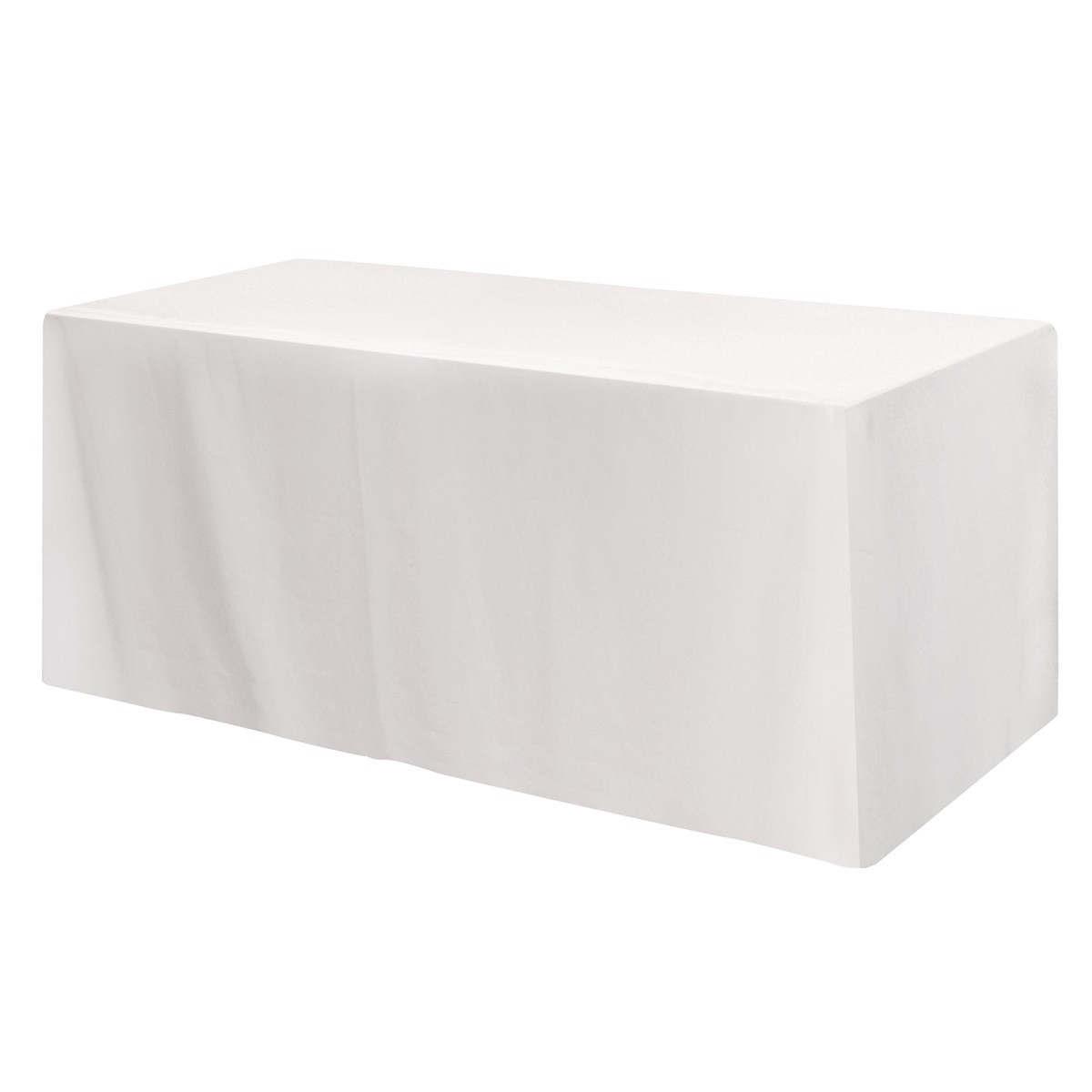 Picture of Fitted Poly/cotton 4-sided Table Cover - Fits 6' Standard Table
