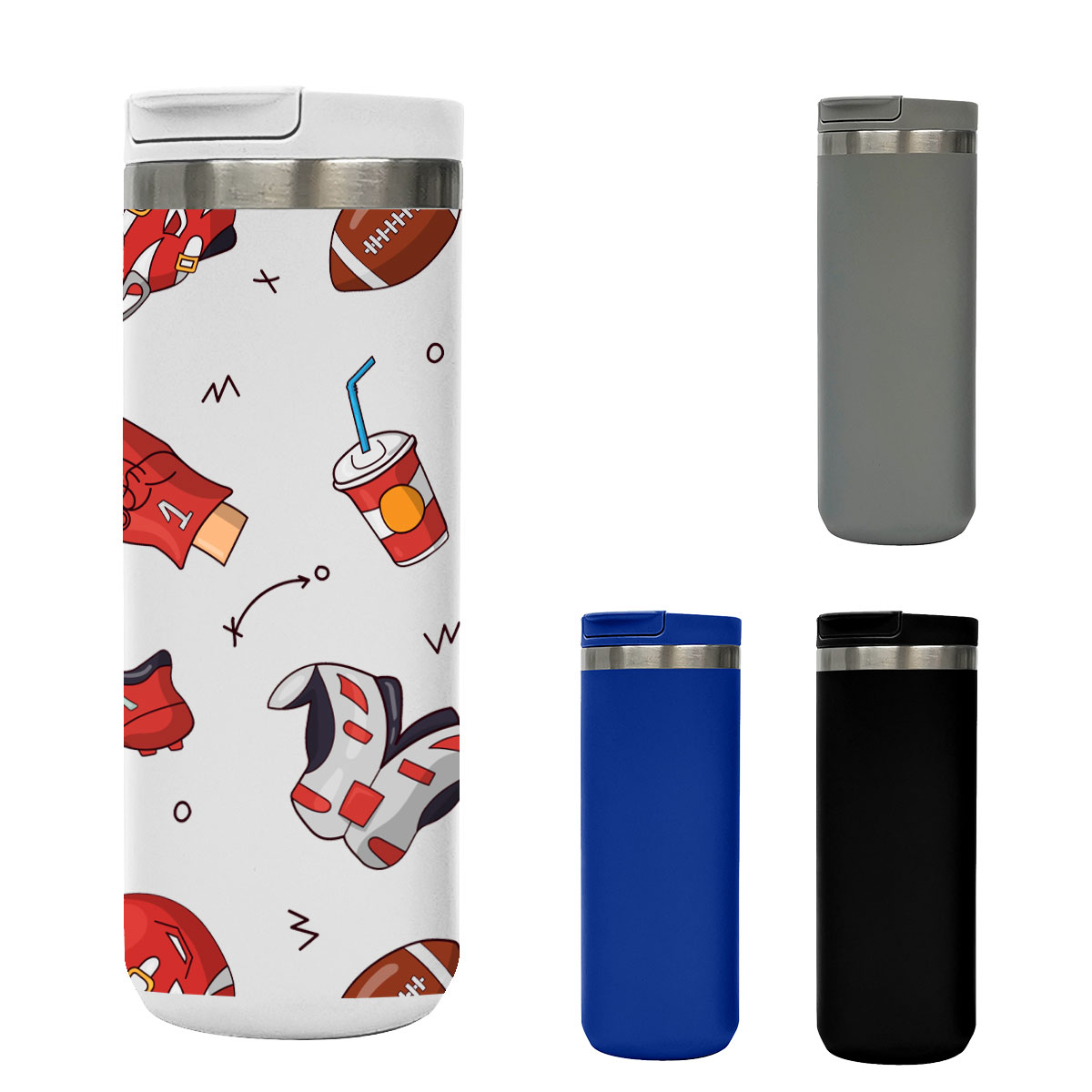 Picture of 18 Oz. Full Color Sienna Stainless Steel Bottle
