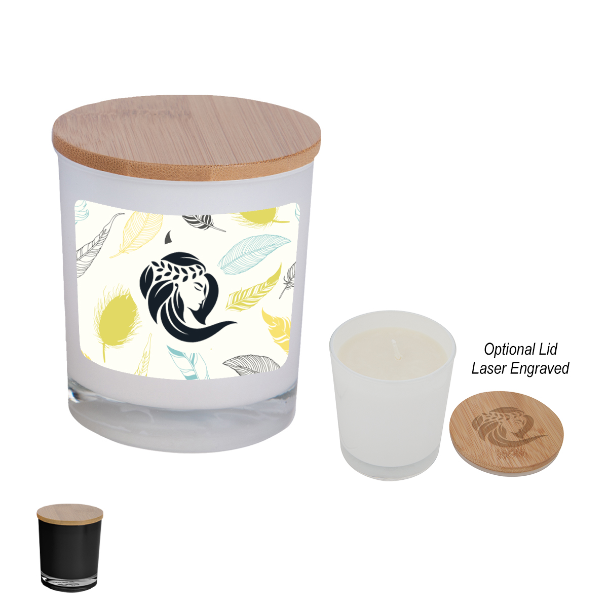 Picture of Bamboo Soy Candle With Full Color Label