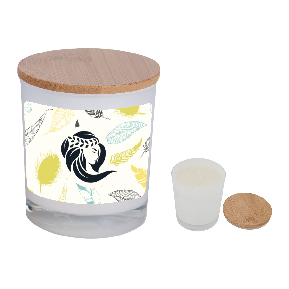 Picture of Bamboo Soy Candle With Full Color Label