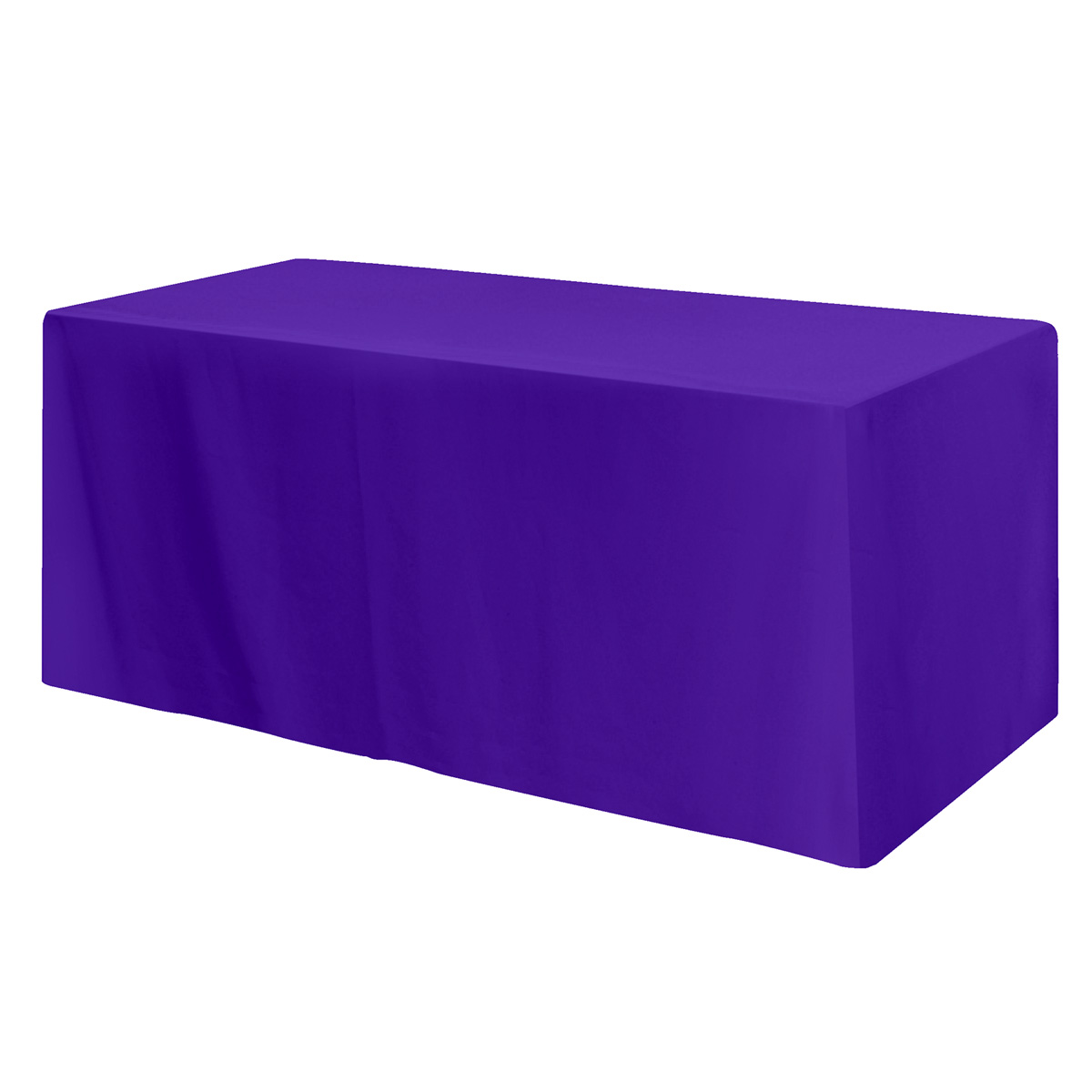 Picture of Fitted Poly/cotton 3-sided Table Cover - Fits 6' Standard Table