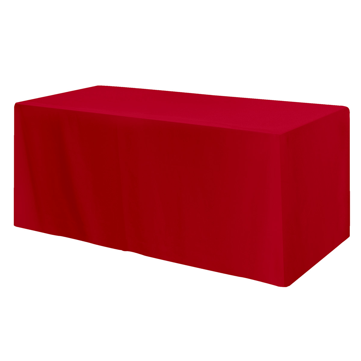 Picture of Fitted Poly/cotton 3-sided Table Cover - Fits 6' Standard Table