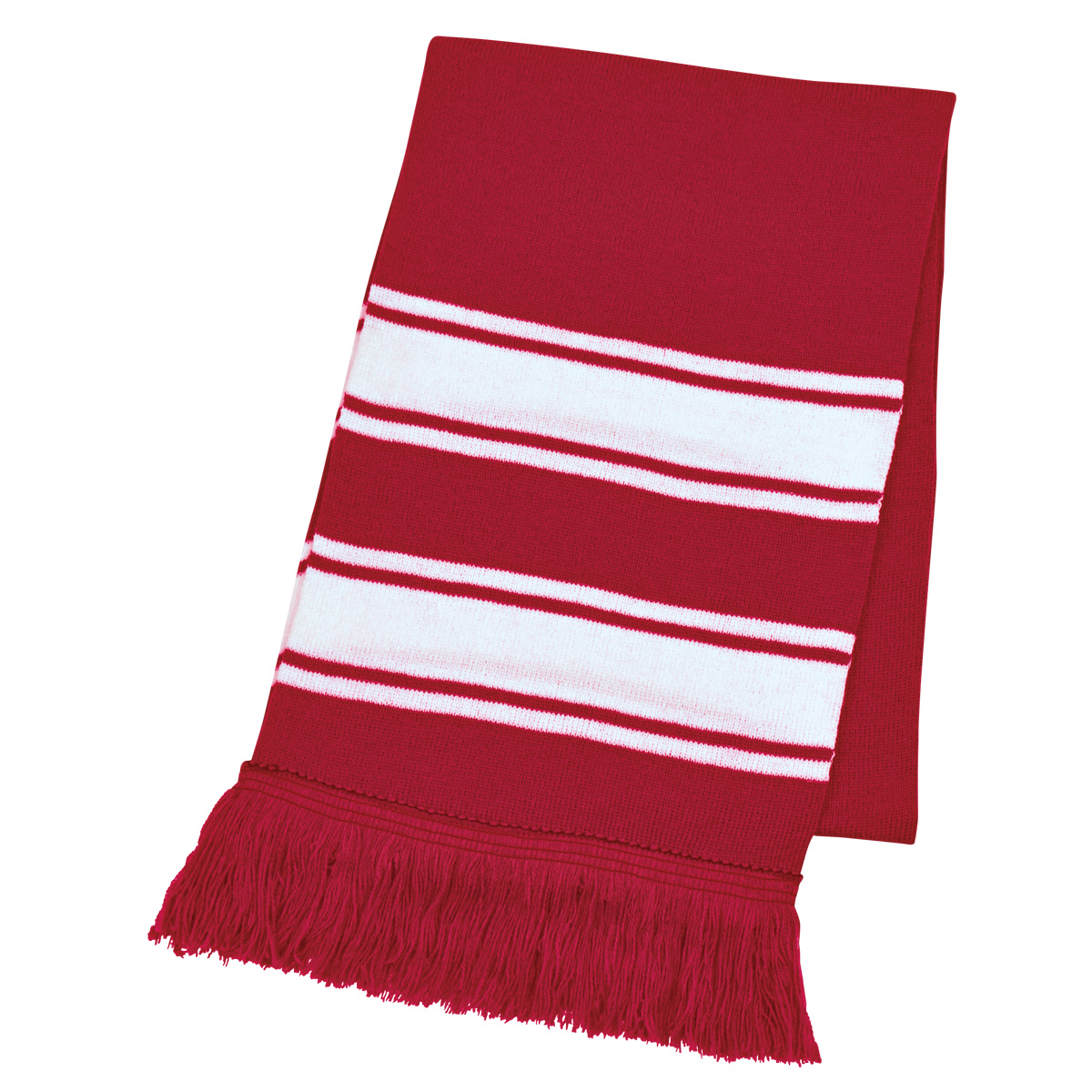 Picture of Two-tone Knit Scarf With Fringe