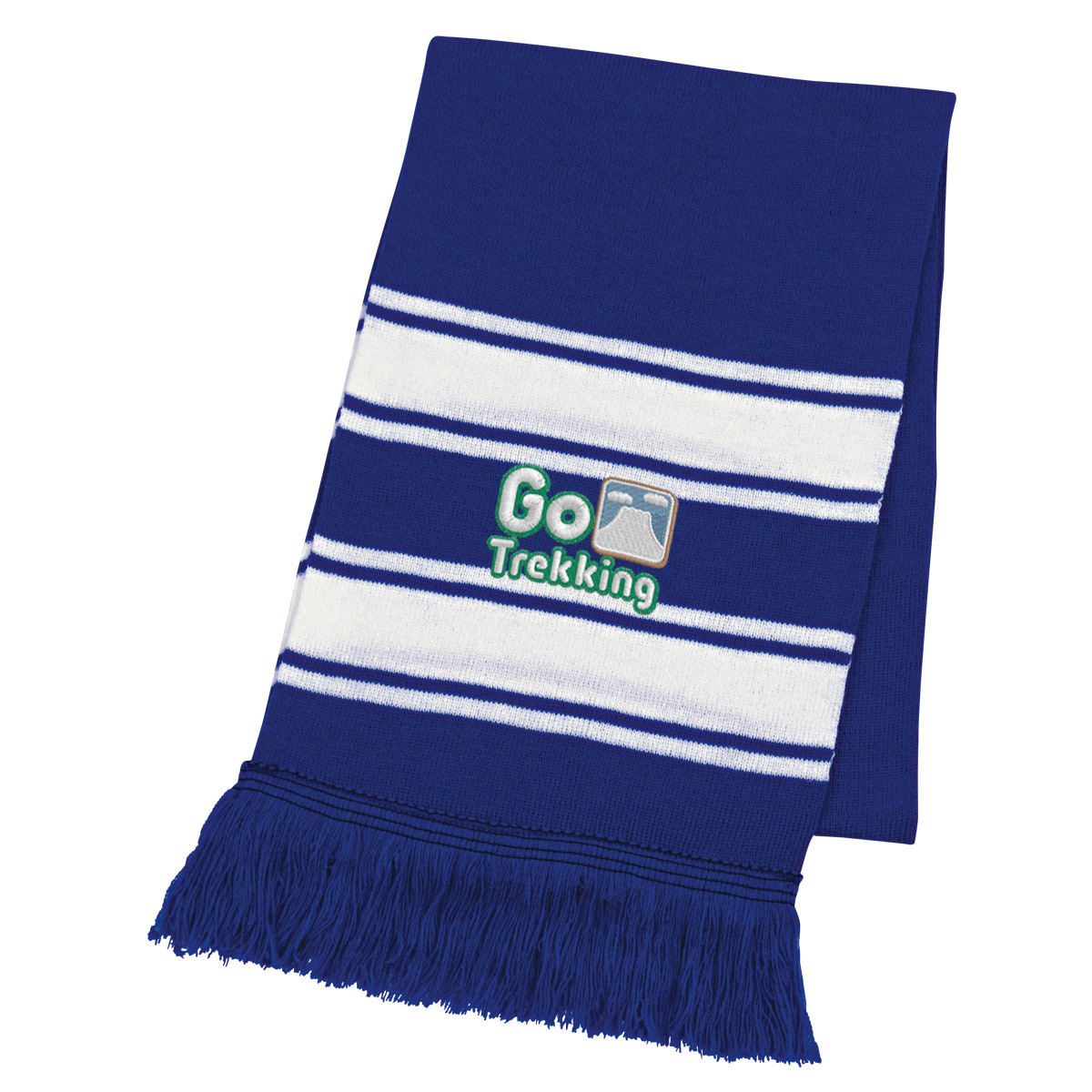 Picture of Two-tone Knit Scarf With Fringe