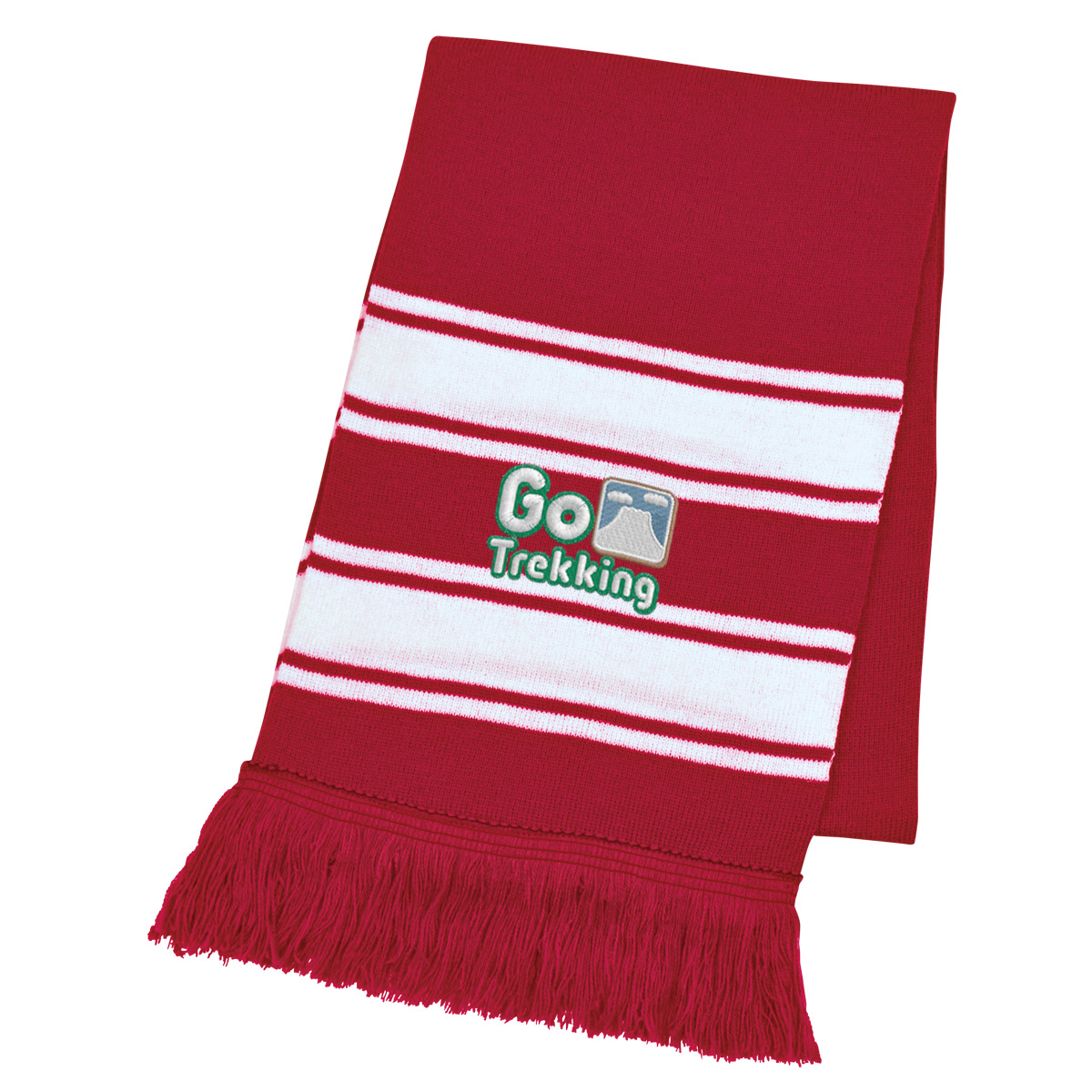 Picture of Two-tone Knit Scarf With Fringe