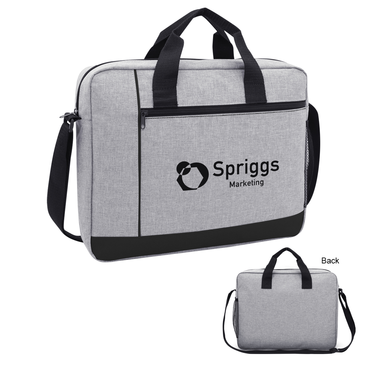 Picture of Hancock Heathered Laptop Briefcase