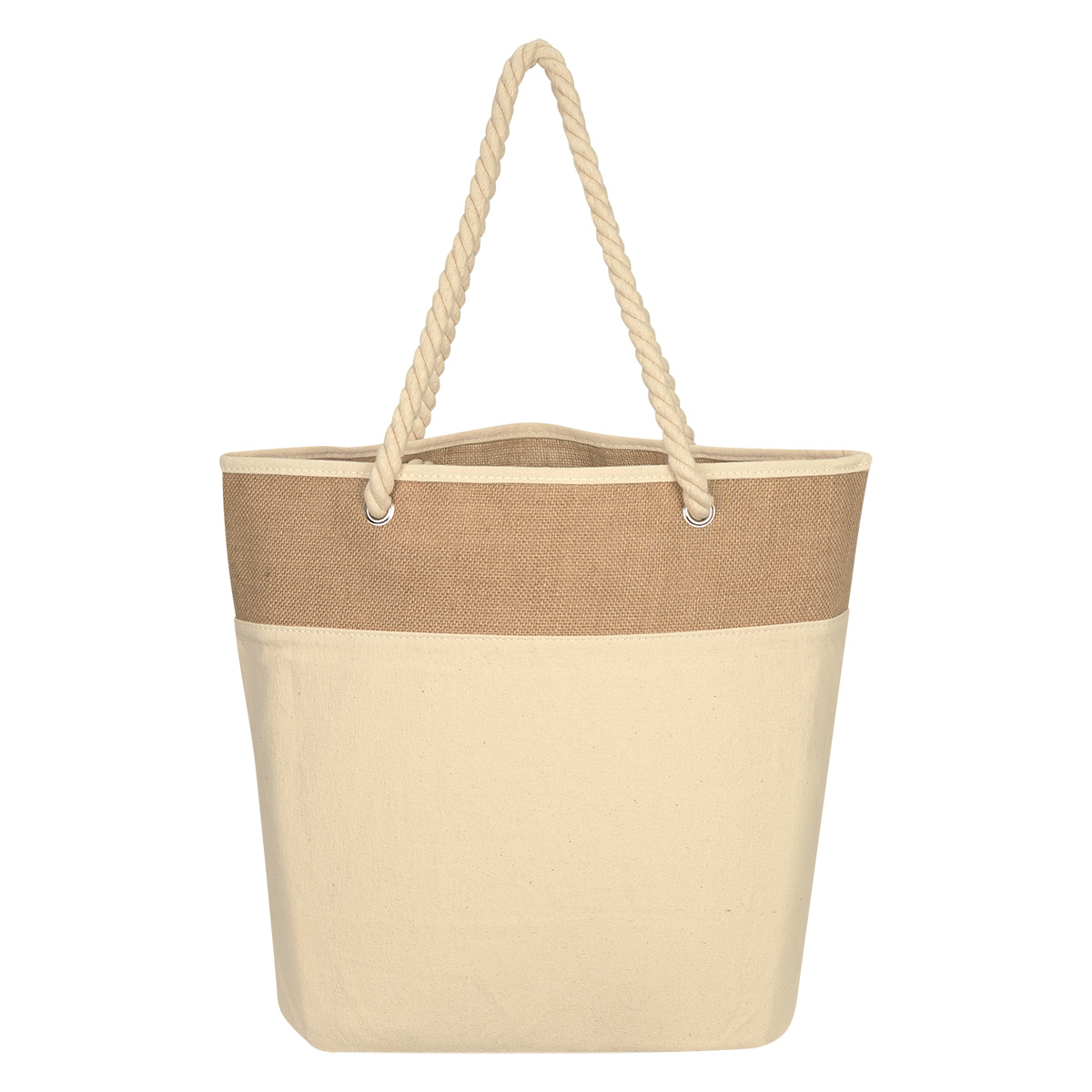 Picture of Burlap Rope Tote Bag