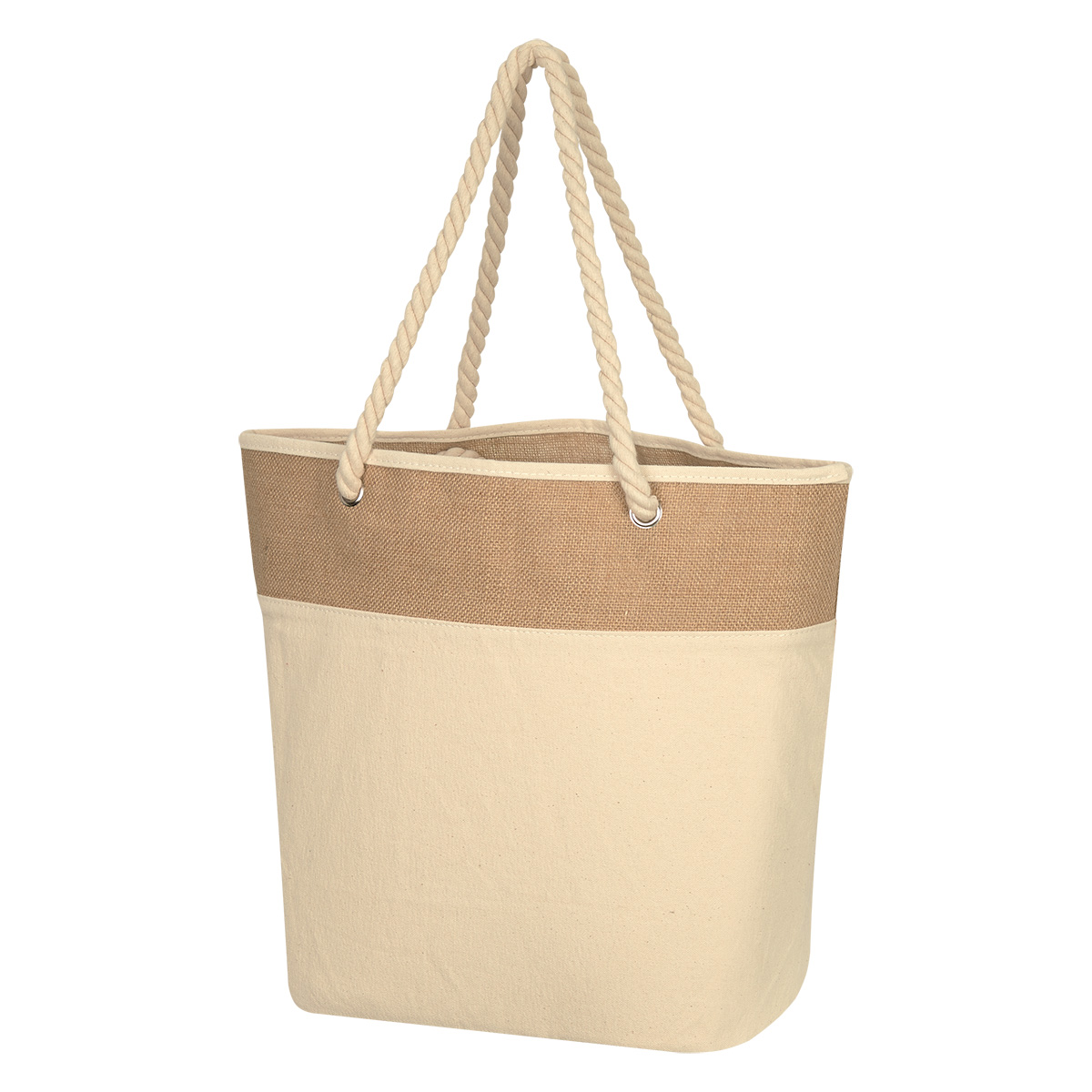 Picture of Burlap Rope Tote Bag
