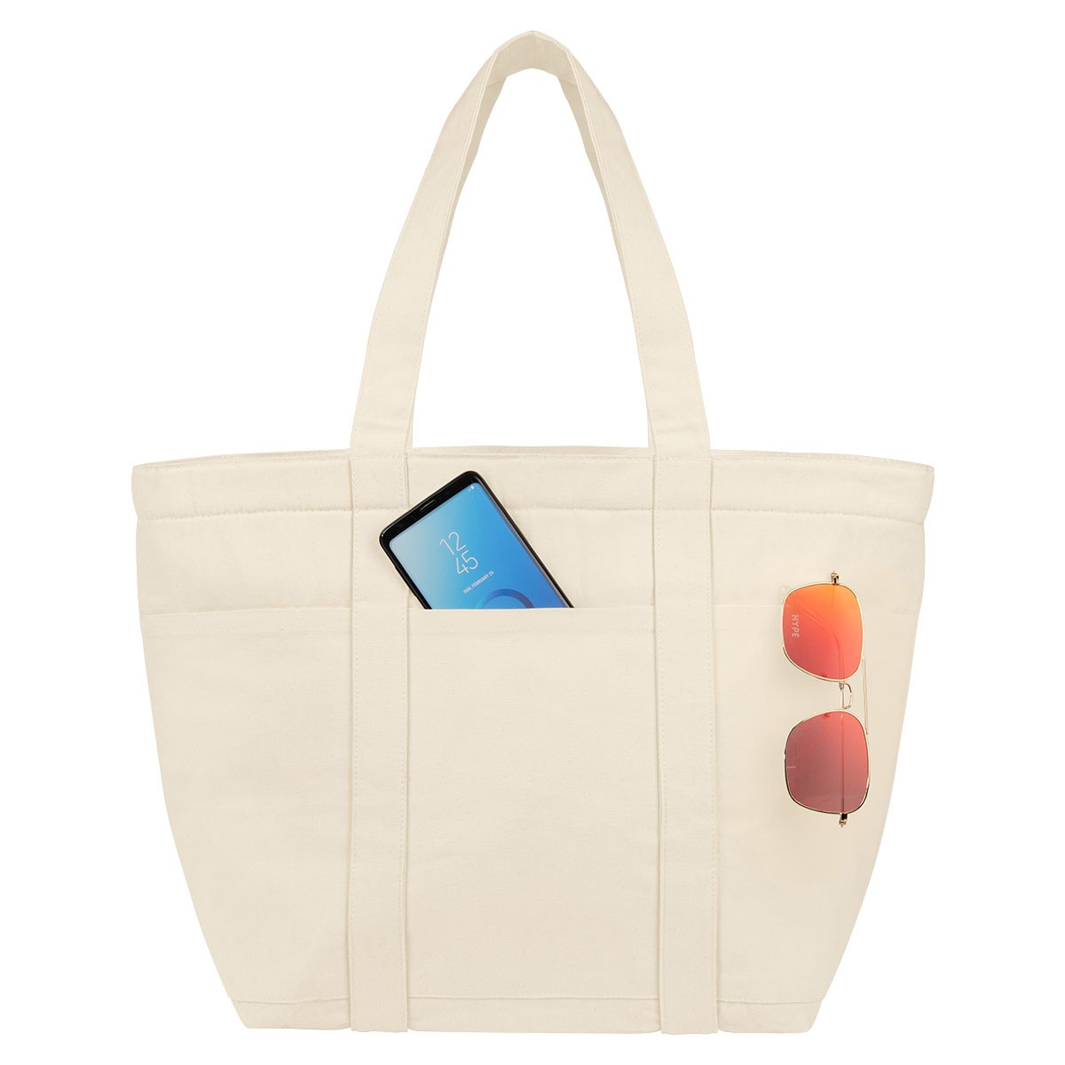 Picture of Aware™ 8 Oz. 20 Can Recycled Cotton Cooler Tote Bag