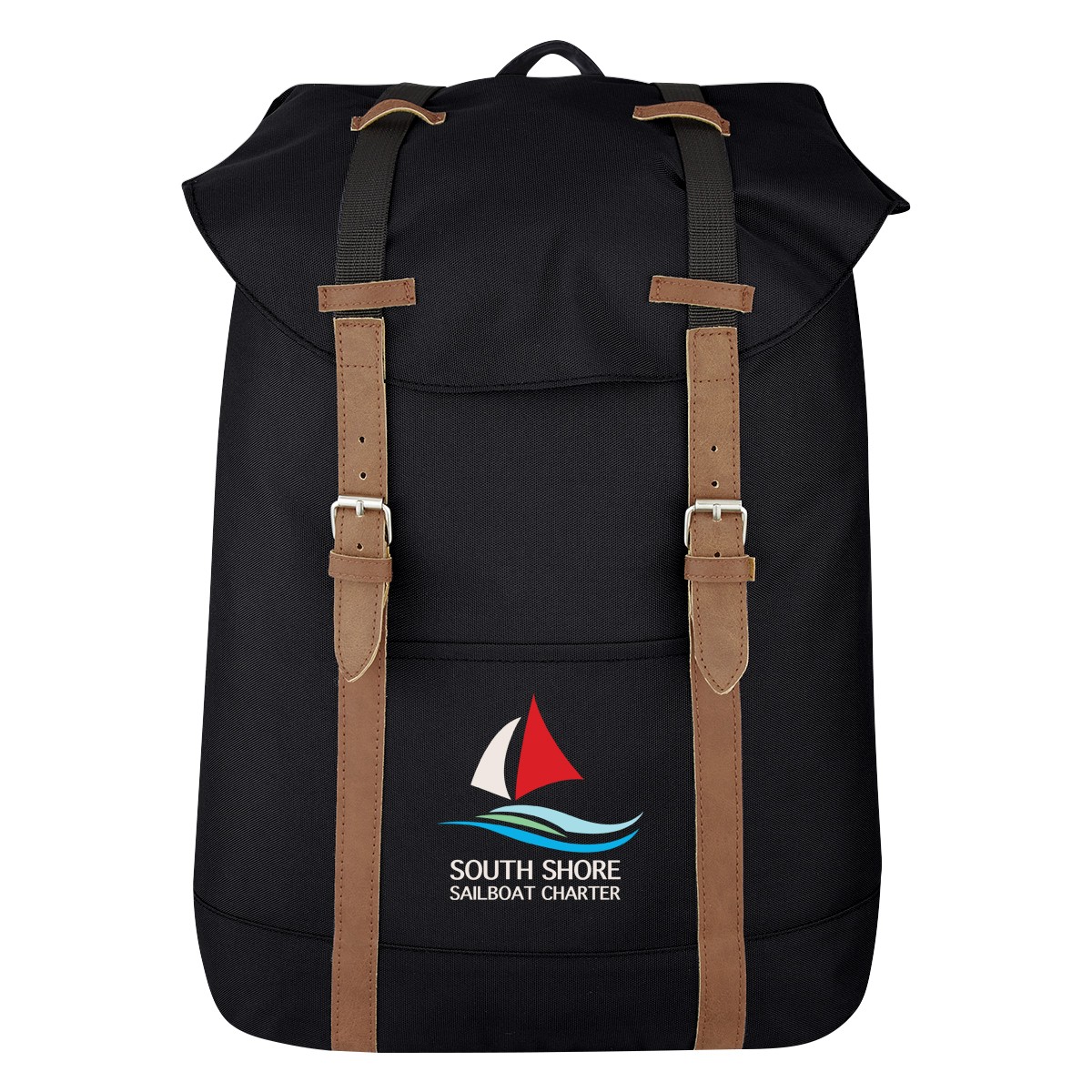 Picture of Flap Drawstring Backpack