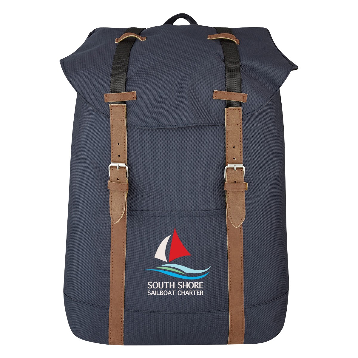 Picture of Flap Drawstring Backpack