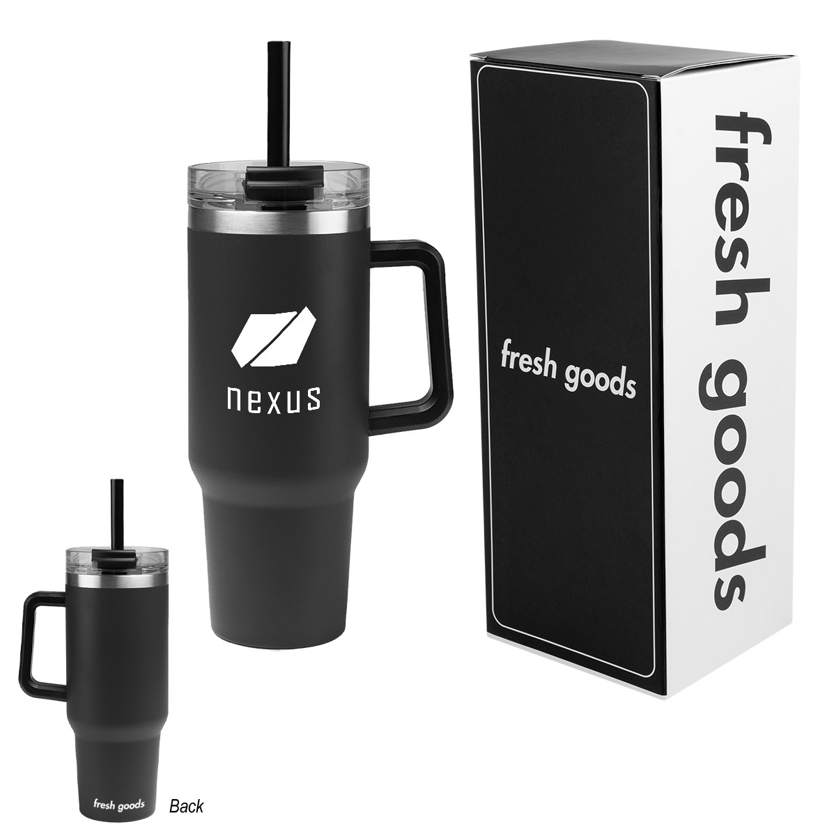 Picture of Fresh Goods 40 Oz. Intrepid Stainless Steel Tumbler