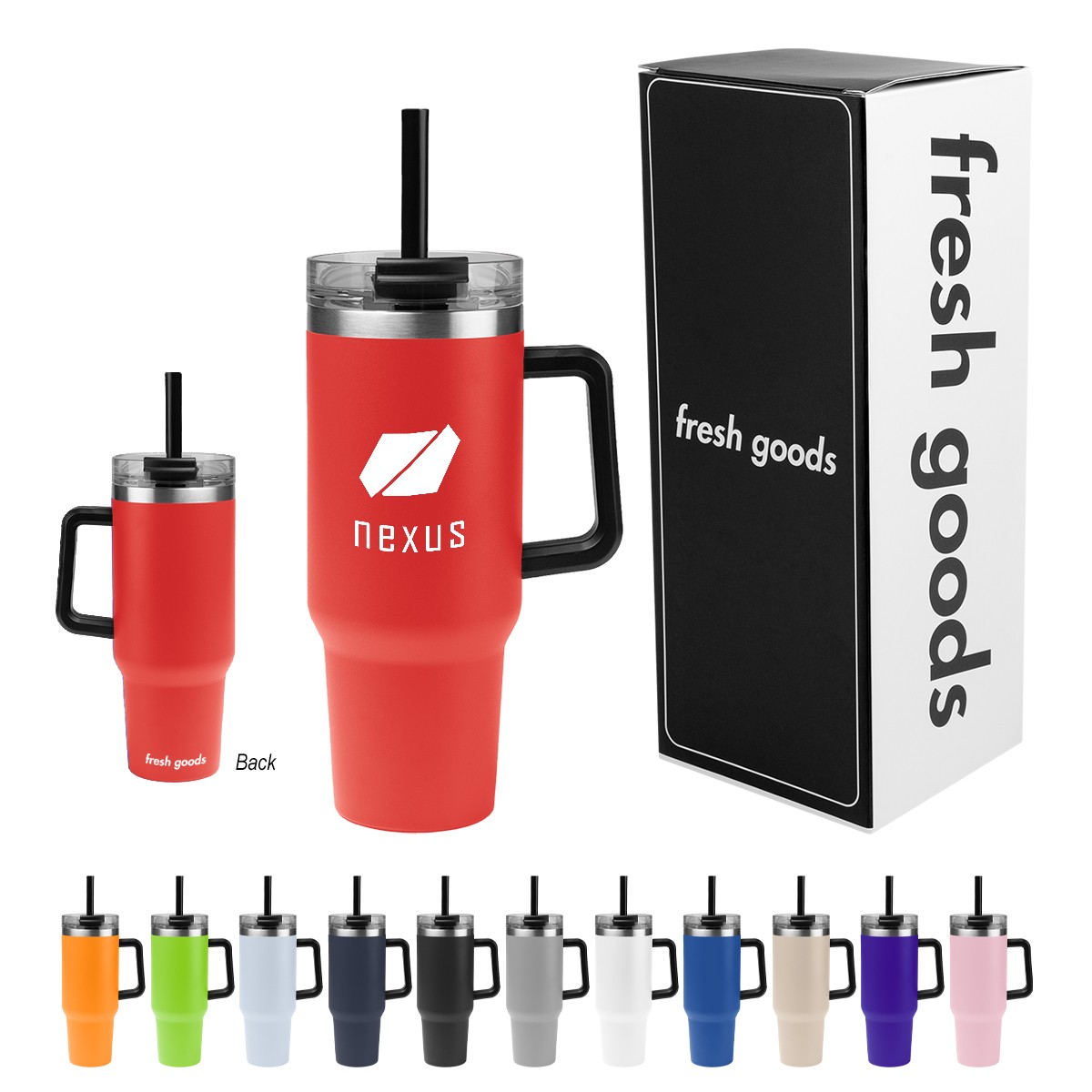 Picture of Fresh Goods 40 Oz. Intrepid Stainless Steel Tumbler