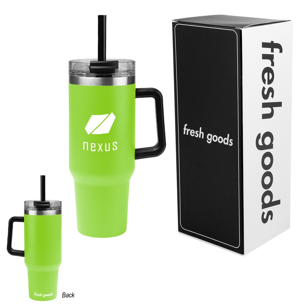Picture of Fresh Goods 40 Oz. Intrepid Stainless Steel Tumbler