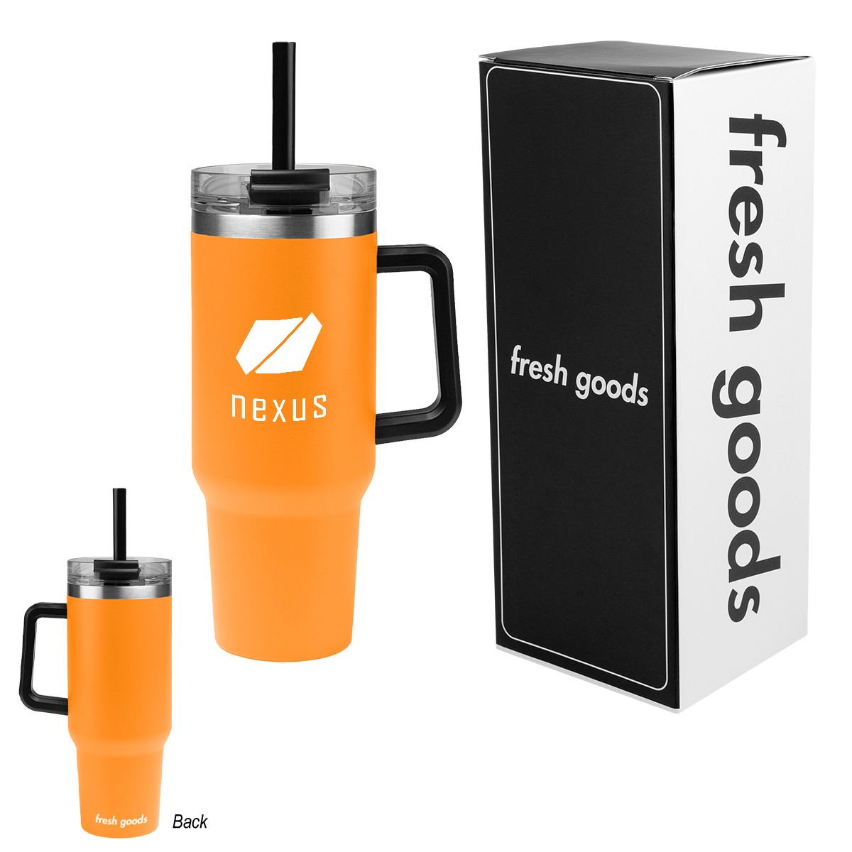 Picture of Fresh Goods 40 Oz. Intrepid Stainless Steel Tumbler