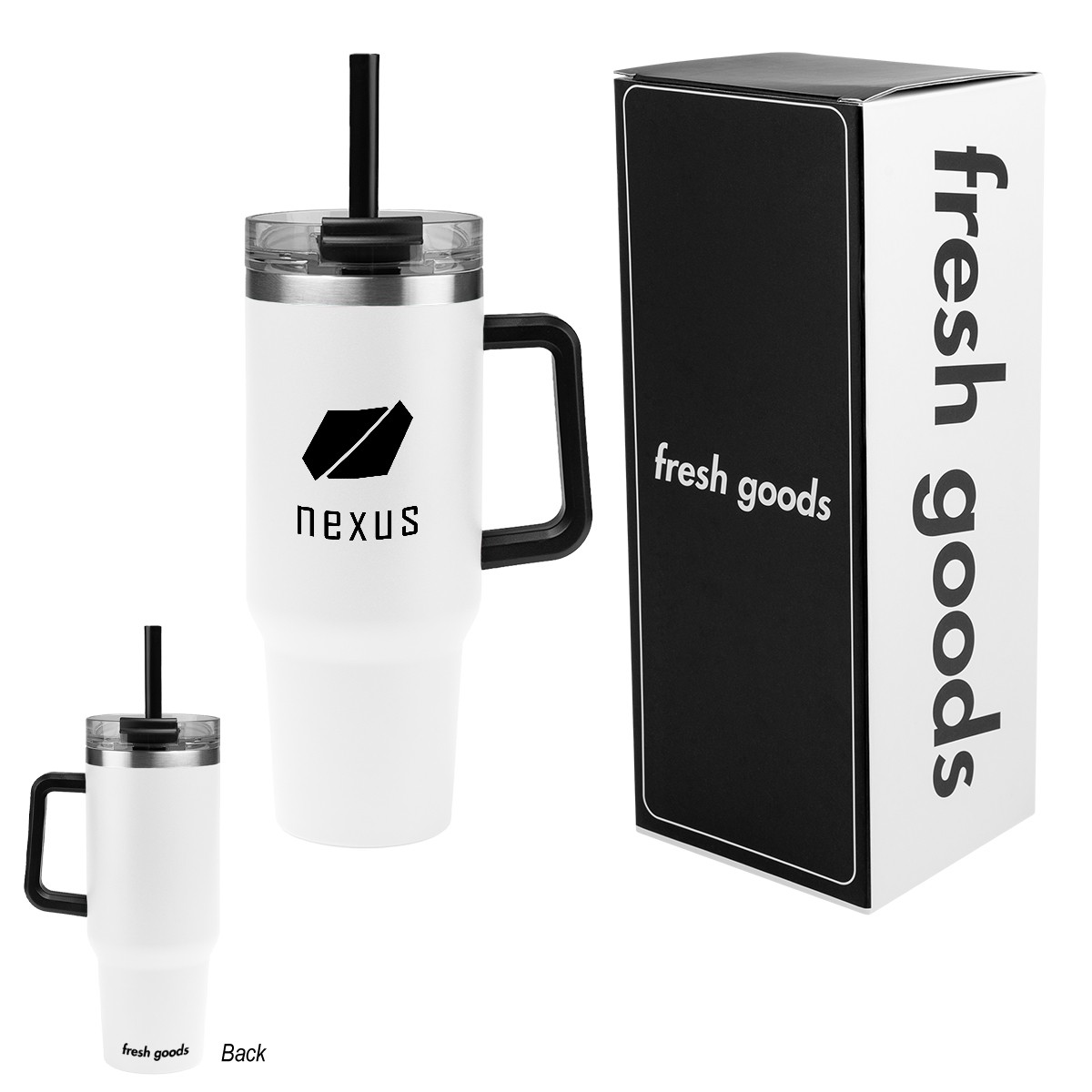 Picture of Fresh Goods 40 Oz. Intrepid Stainless Steel Tumbler