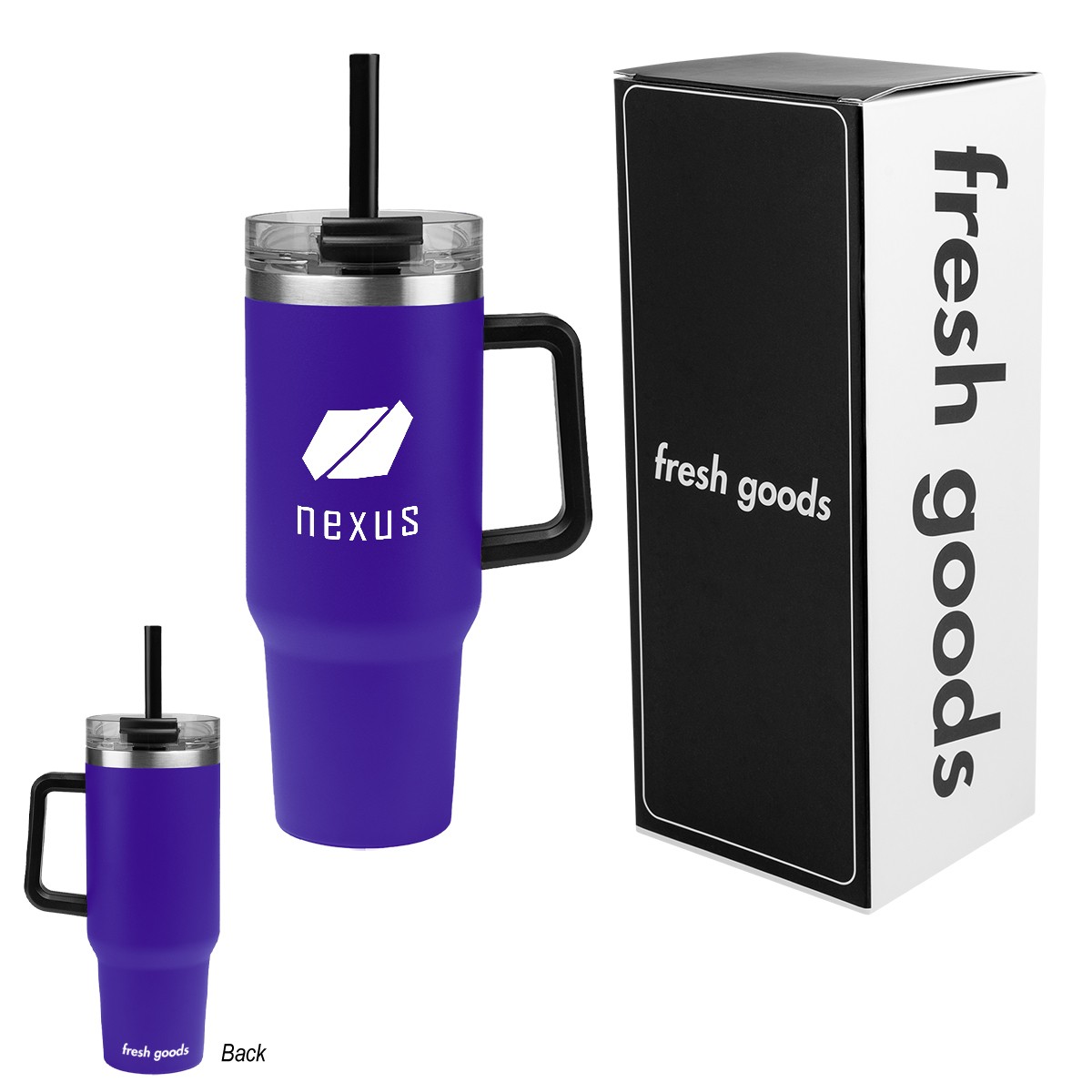Picture of Fresh Goods 40 Oz. Intrepid Stainless Steel Tumbler