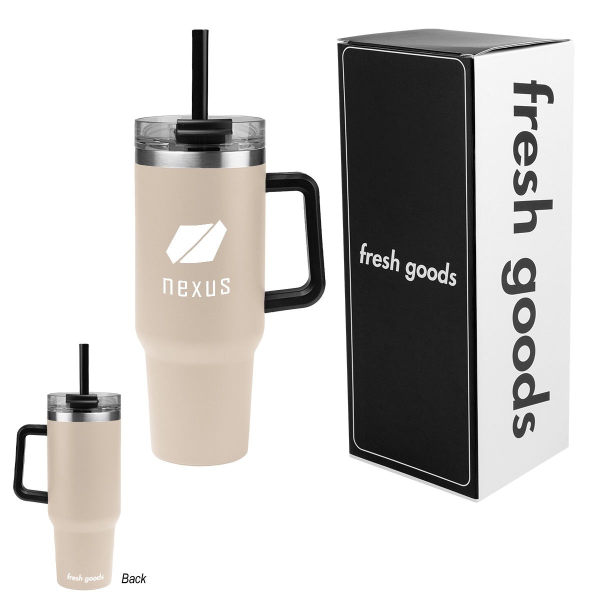 Picture of Fresh Goods 40 Oz. Intrepid Stainless Steel Tumbler