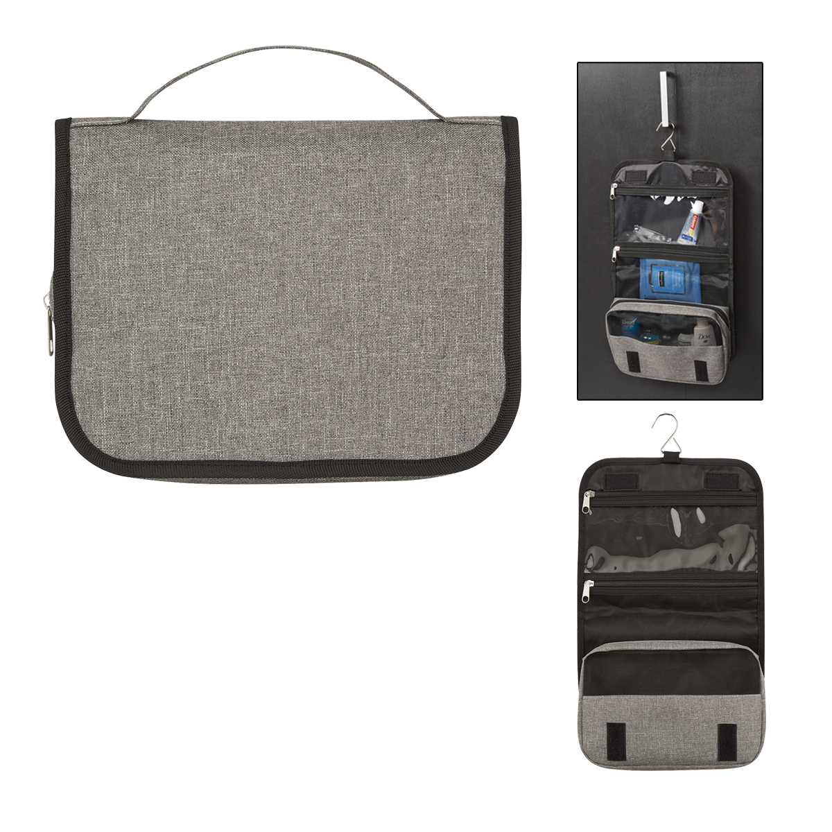 Picture of Heathered Hanging Toiletry Bag