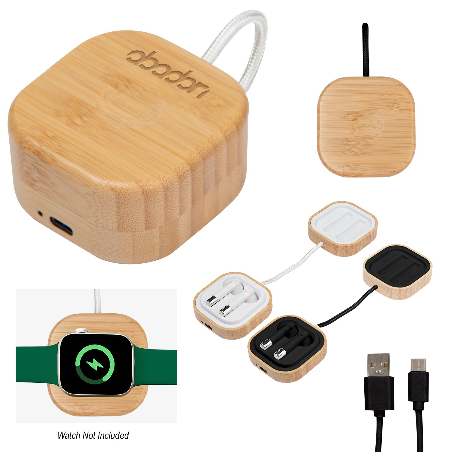 Picture of Bamboo Wireless Earbuds & Watch Charger