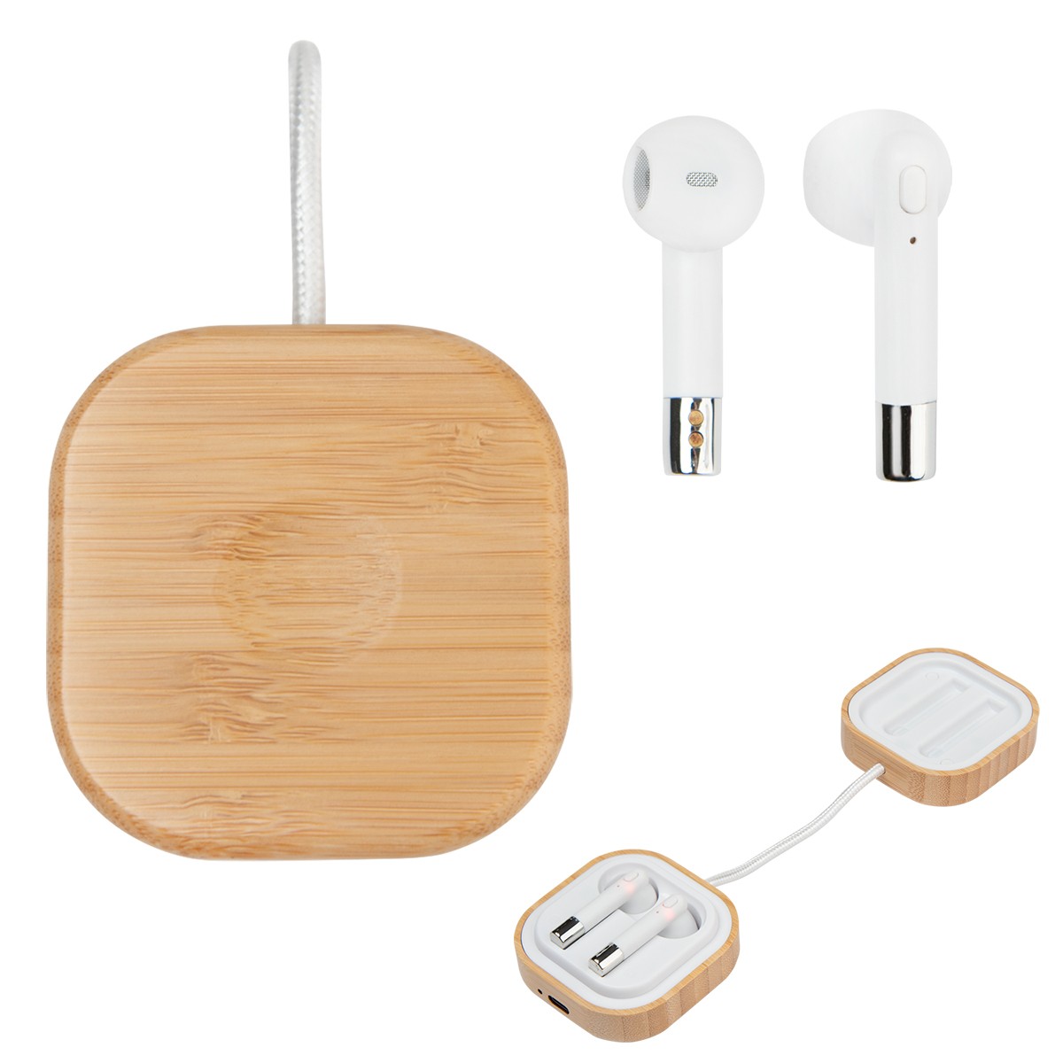 Picture of Bamboo Wireless Earbuds & Watch Charger