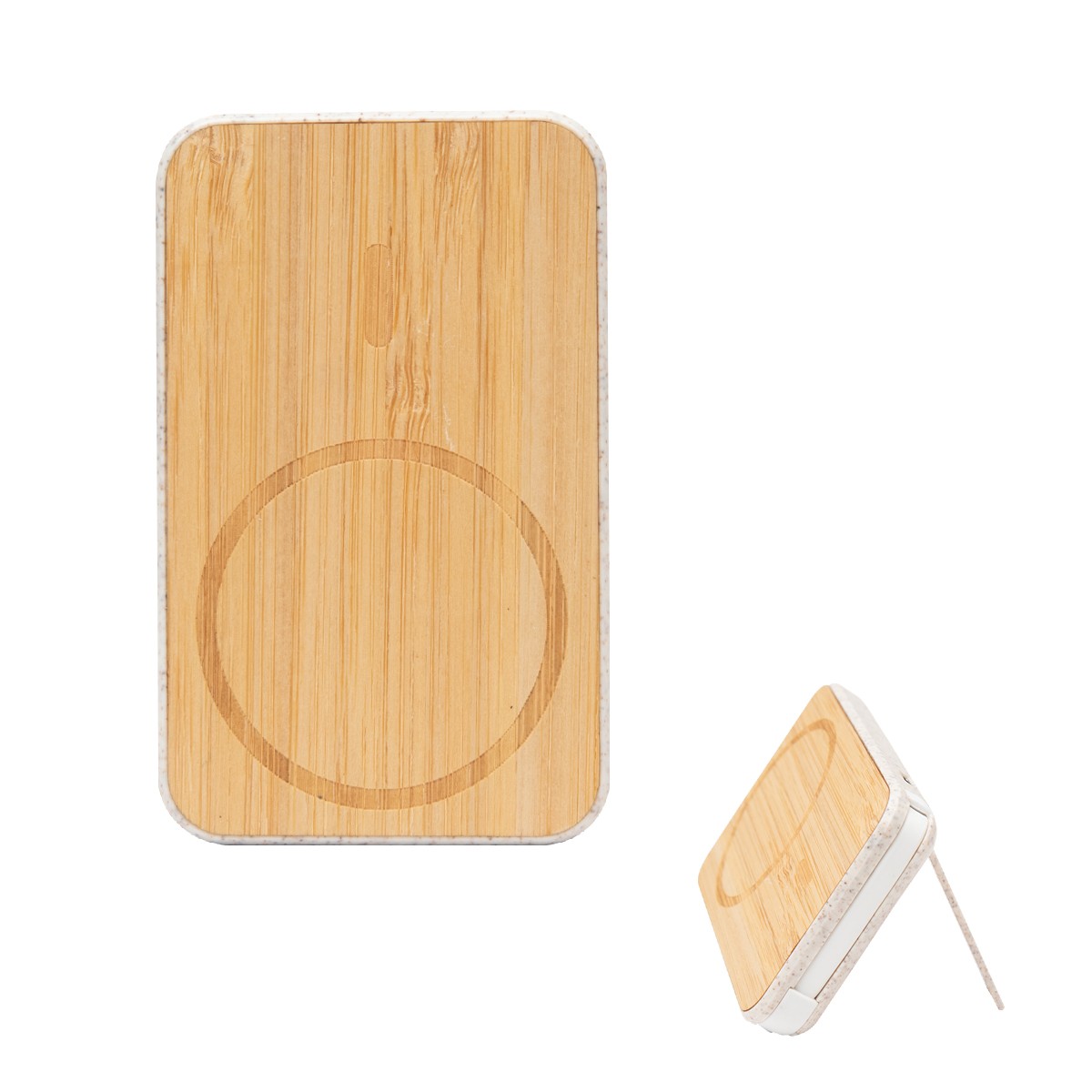 Picture of Mag Max Bamboo Wireless Charger Power Bank
