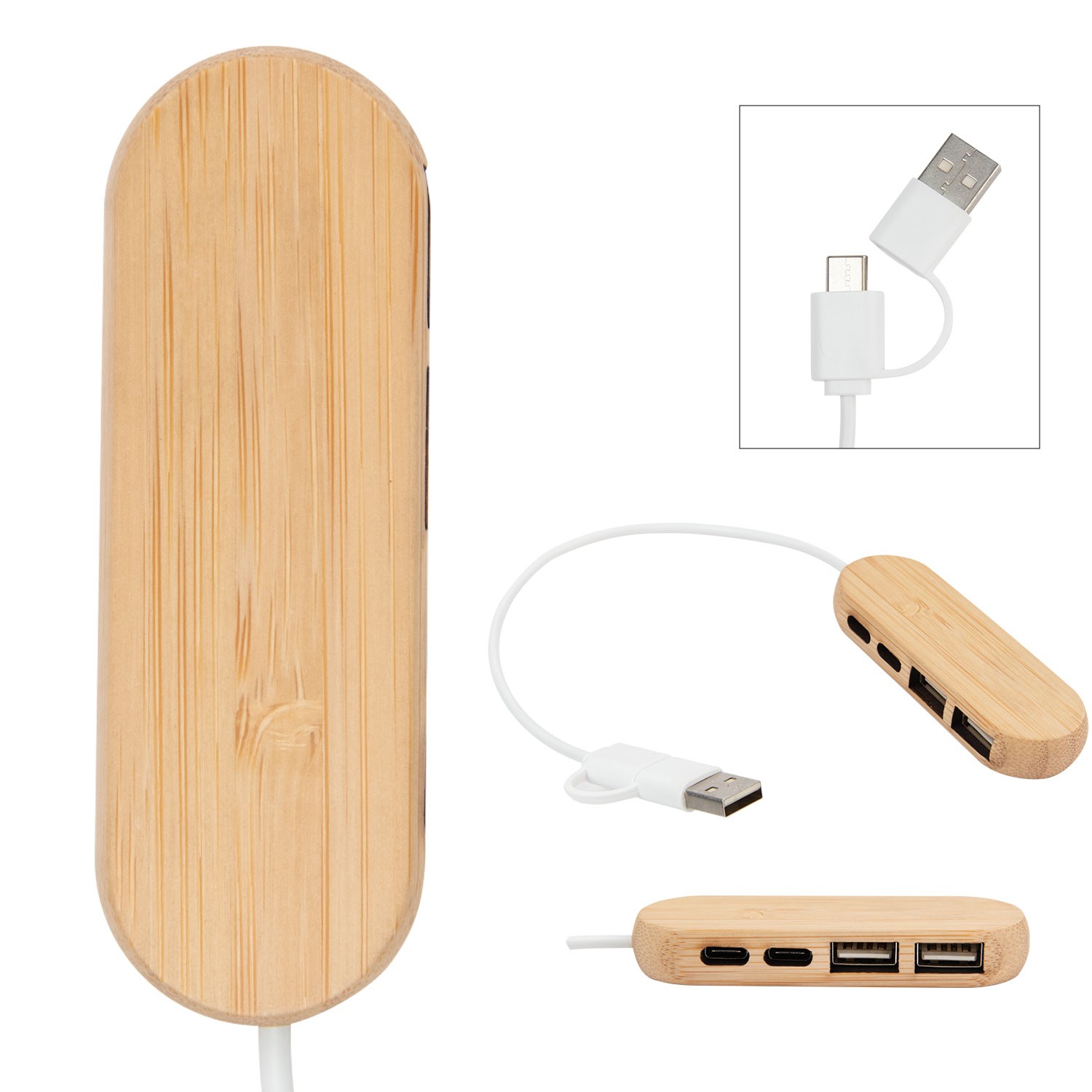 Picture of Dual Input Bamboo Hub
