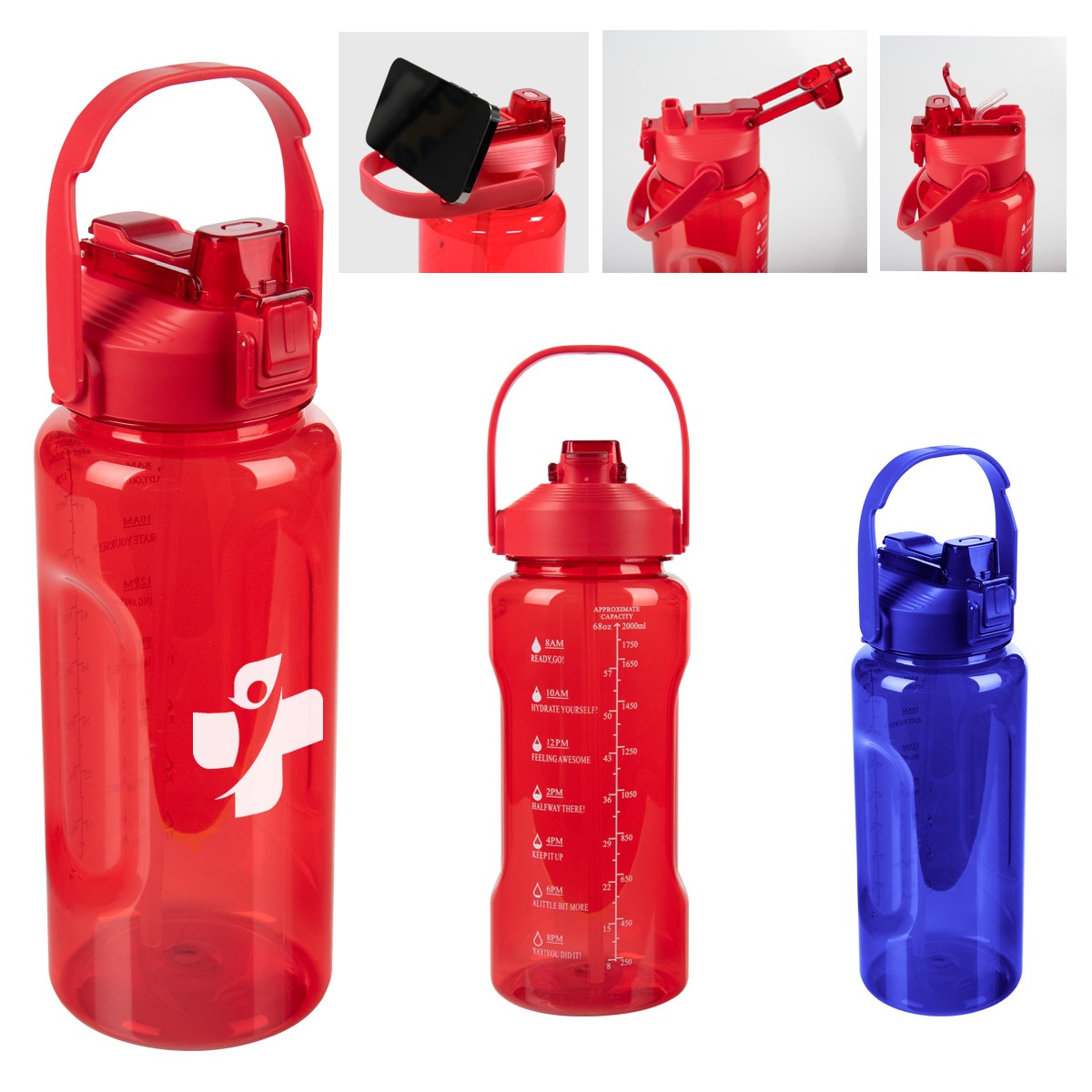 Picture of 68 Oz. Motivational Water Bottle