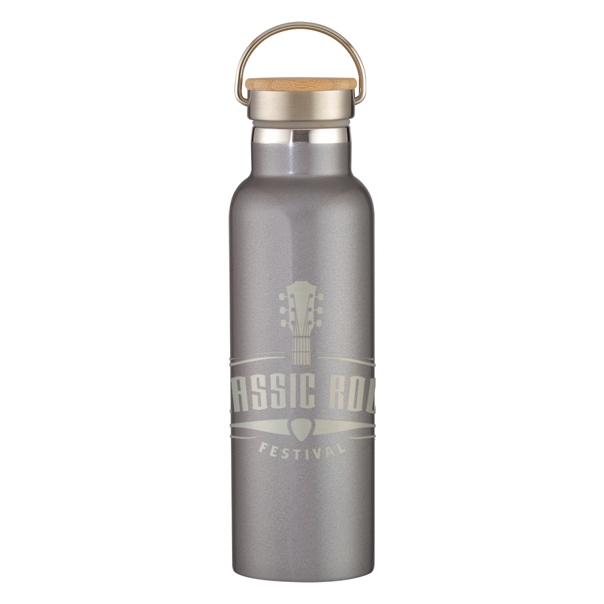 Picture of 21 Oz. Full Laser Tipton Stainless Steel Bottle With Bamboo Lid