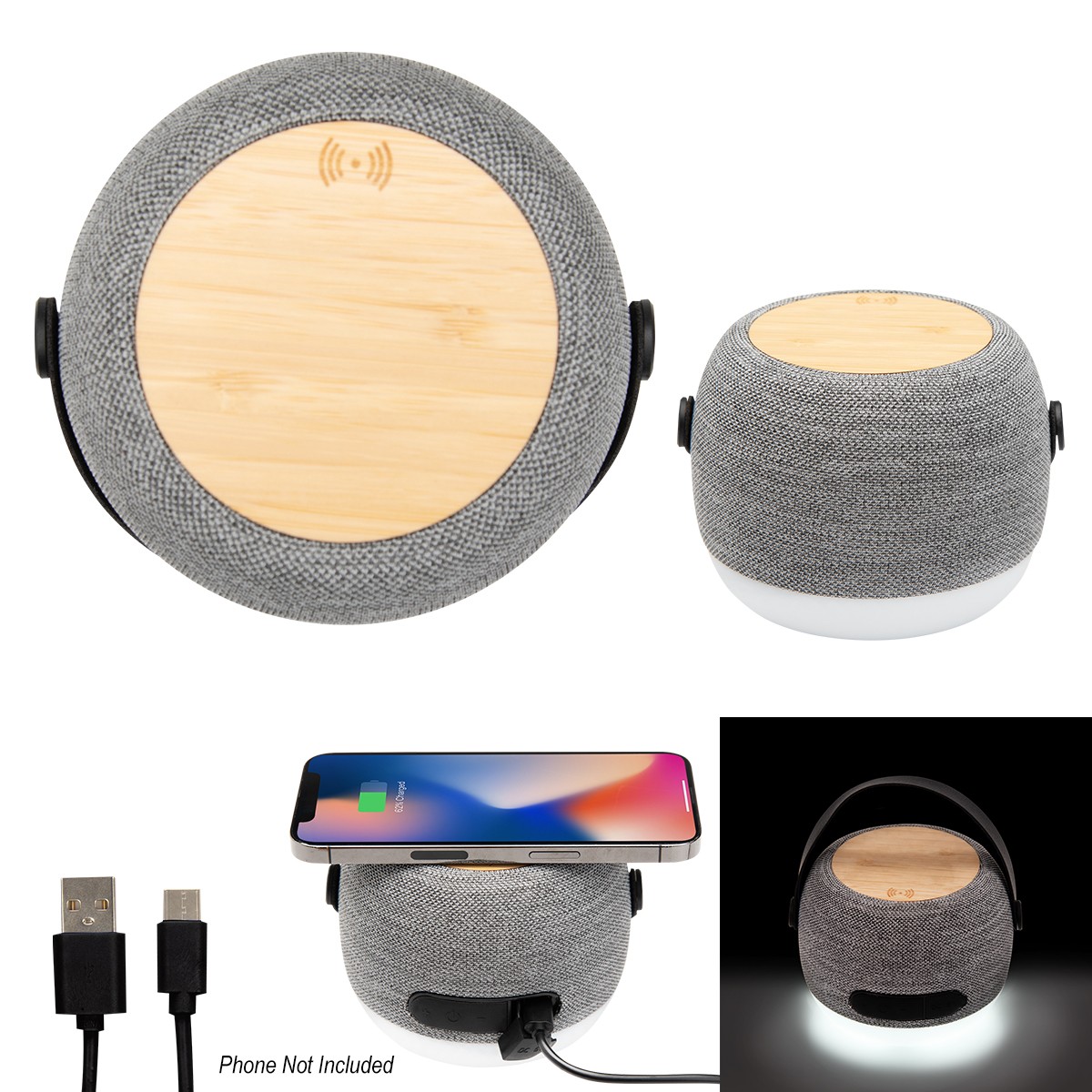 Picture of Rpet Light Up 15w Charger & Hi-fi Speaker
