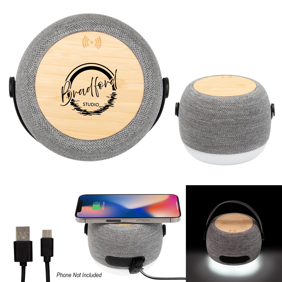 Picture of Rpet Light Up 15w Charger & Hi-fi Speaker