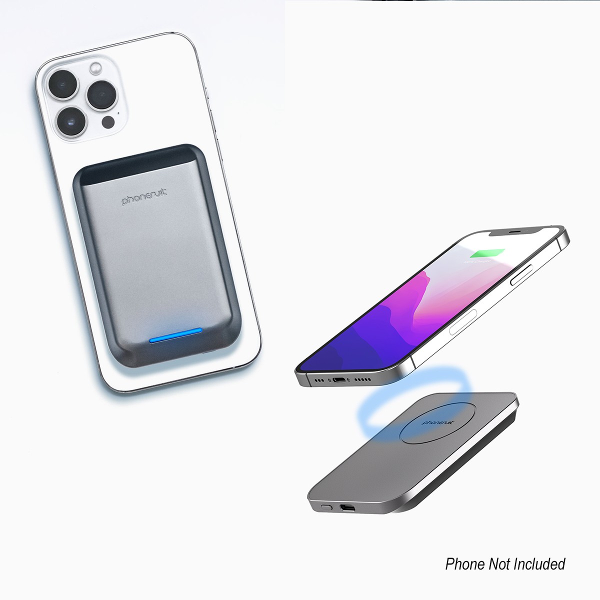 Picture of 5,000mah Phonesuit® Mag Max Wireless Portable Pocket Charger & Battery Pack