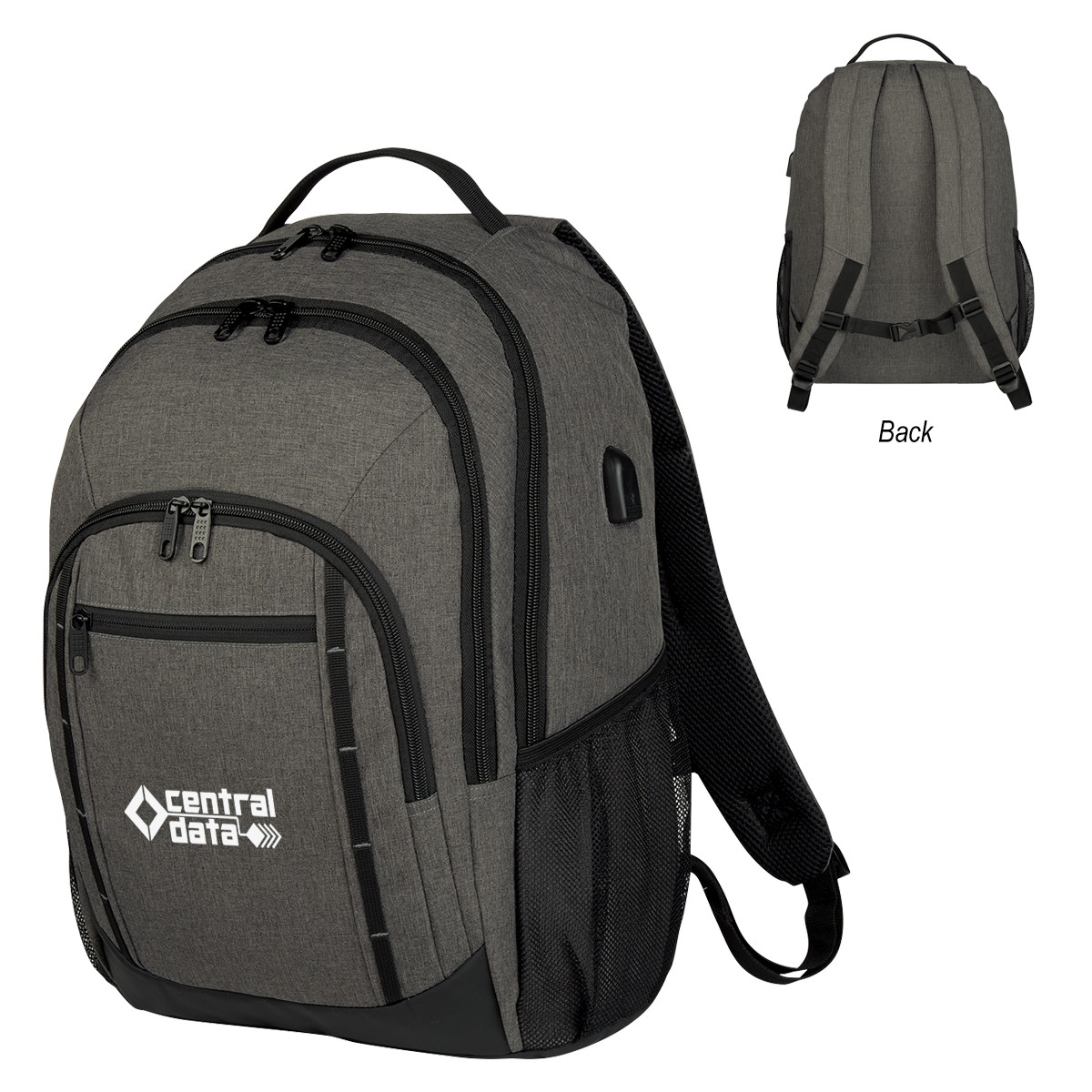 Picture of Reagan Heathered Laptop Backpack