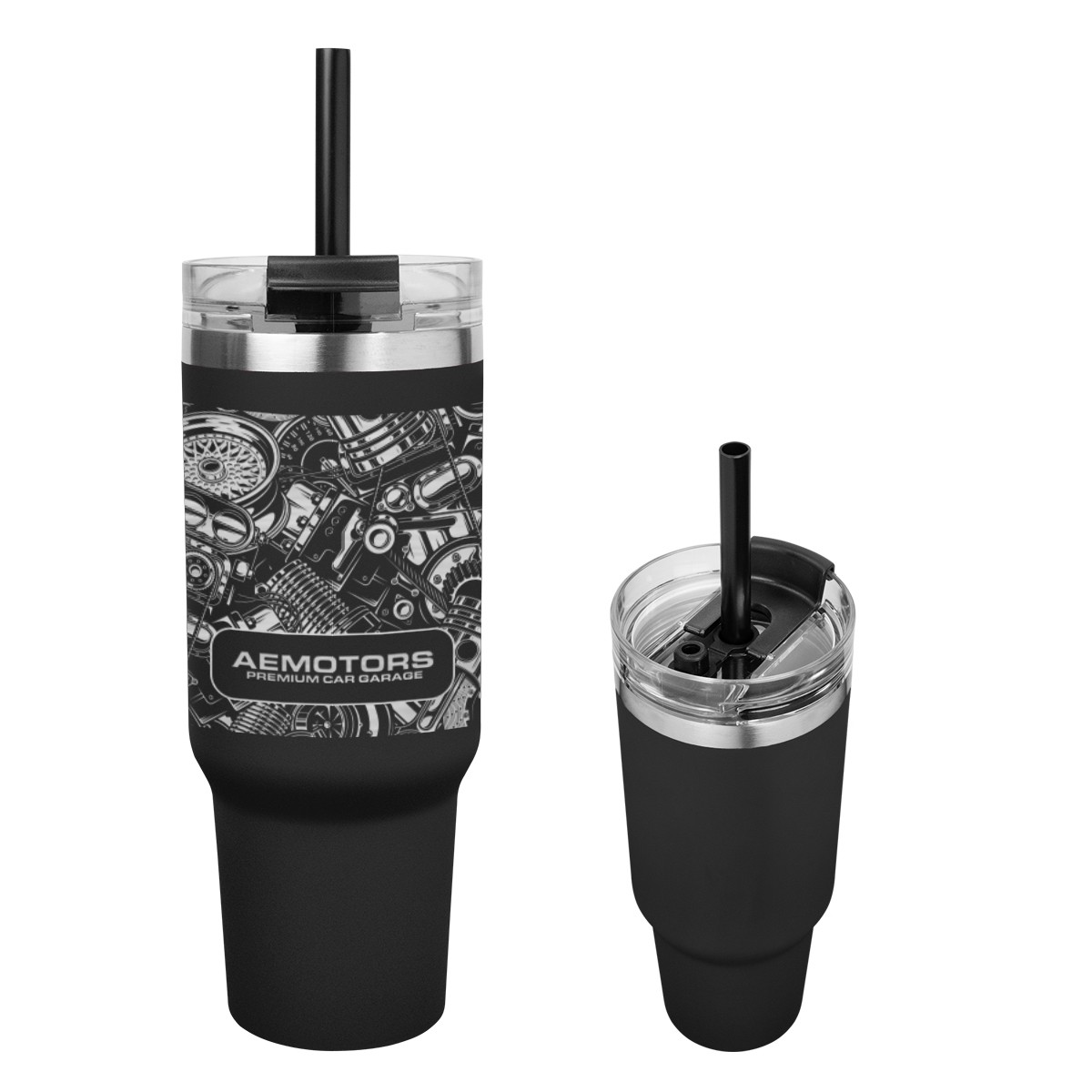 Picture of 40 Oz. Full Laser Naomi Intrepid Stainless Steel Tumbler