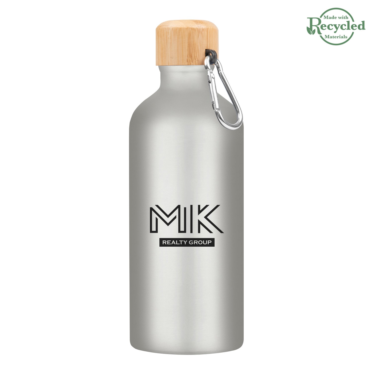 Picture of 20 Oz. Aluminum Tundra Bike Bottle With Bamboo Lid
