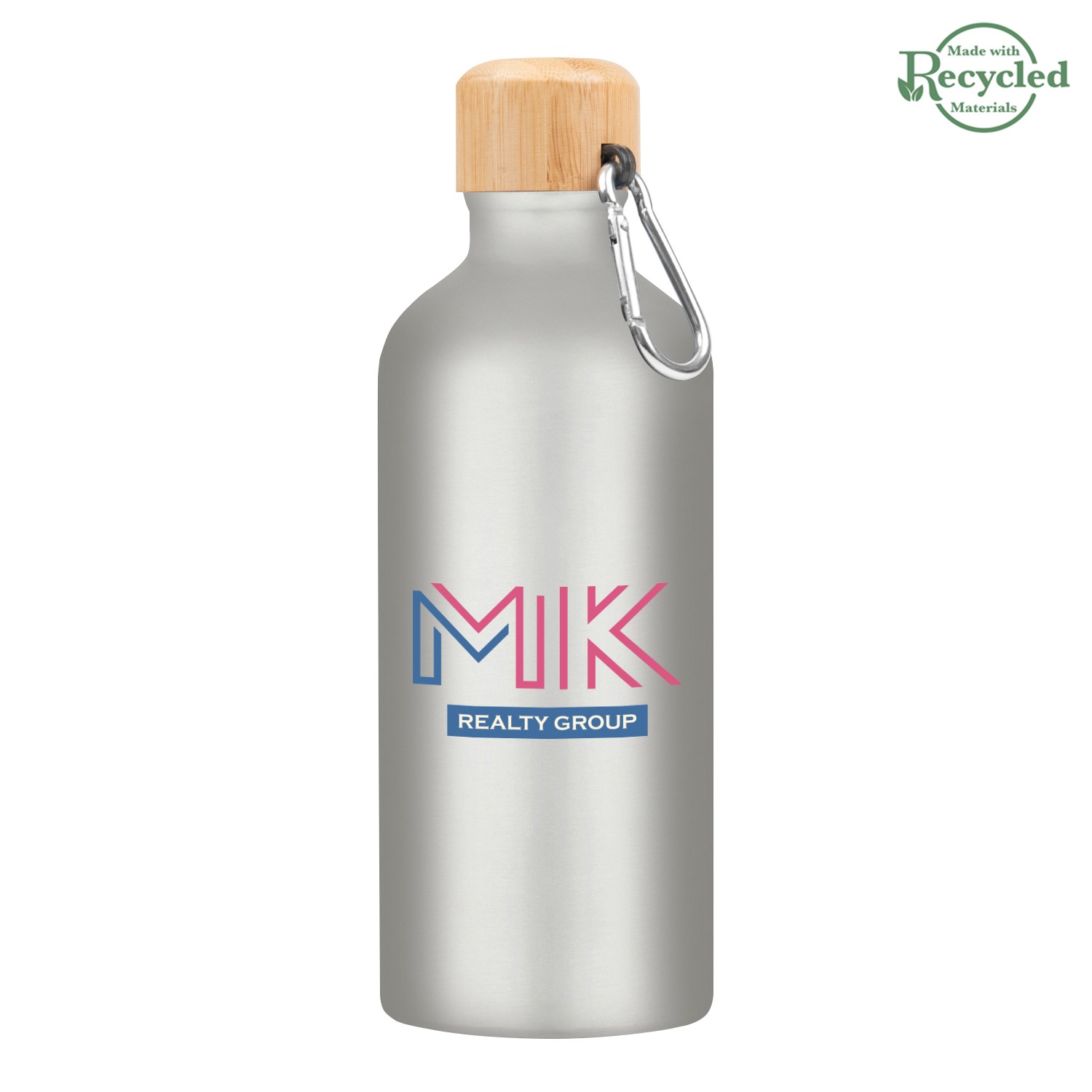 Picture of 20 Oz. Aluminum Tundra Bike Bottle With Bamboo Lid