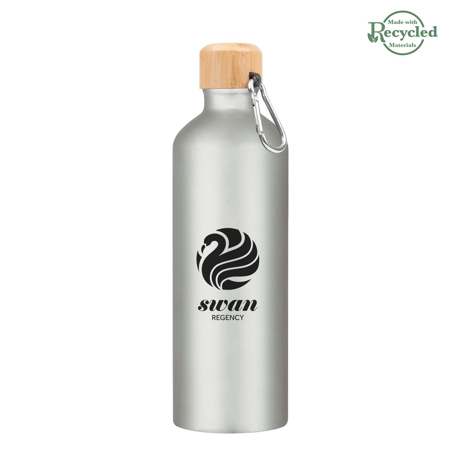 Picture of 25 Oz. Aluminum Tundra Bike Bottle With Bamboo Lid