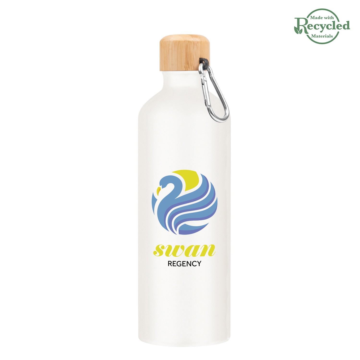Picture of 25 Oz. Aluminum Tundra Bike Bottle With Bamboo Lid