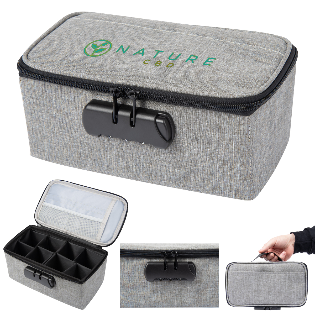 Picture of Heathered Stash Bag With Lock