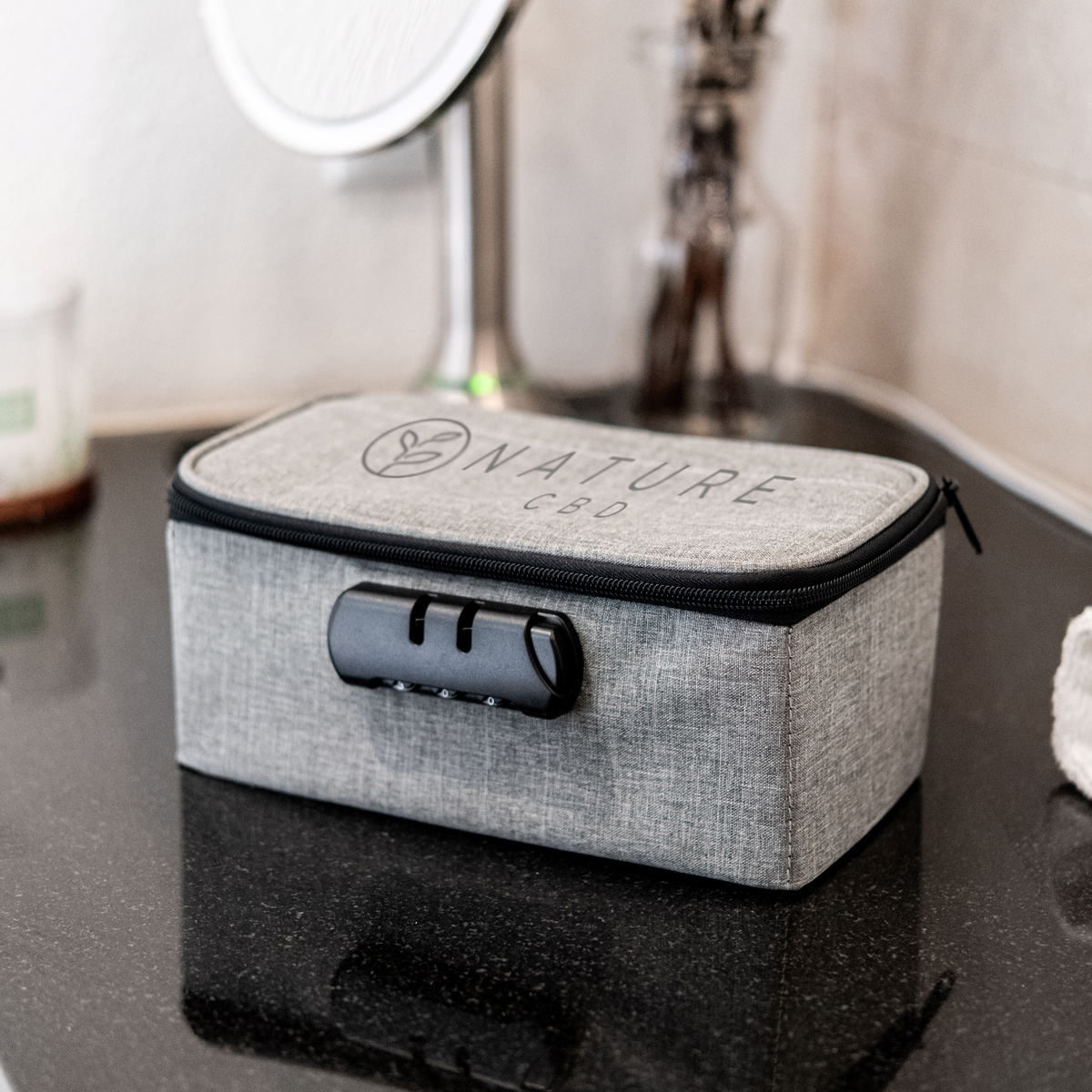 Picture of Heathered Stash Bag With Lock