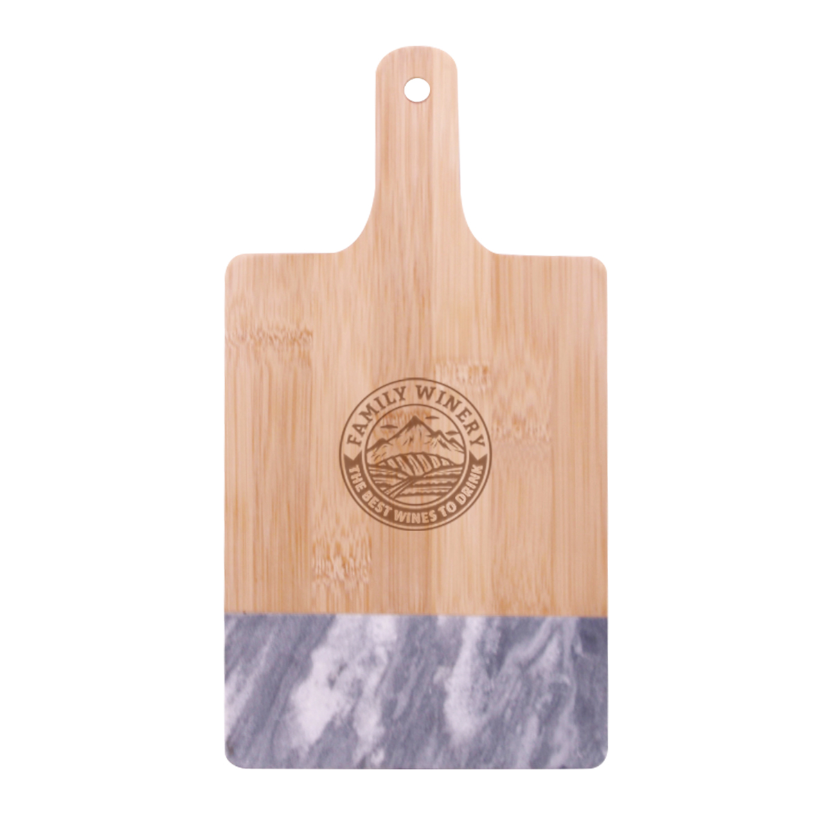 Picture of Black Marble & Bamboo Cutting Board