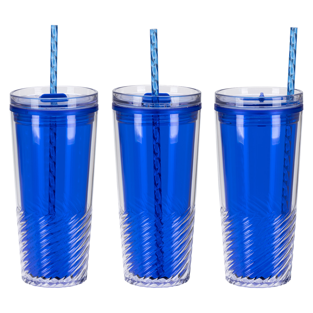 Picture of Clio 20 oz 2-in-1 Recycled Acrylic Straw Tumbler