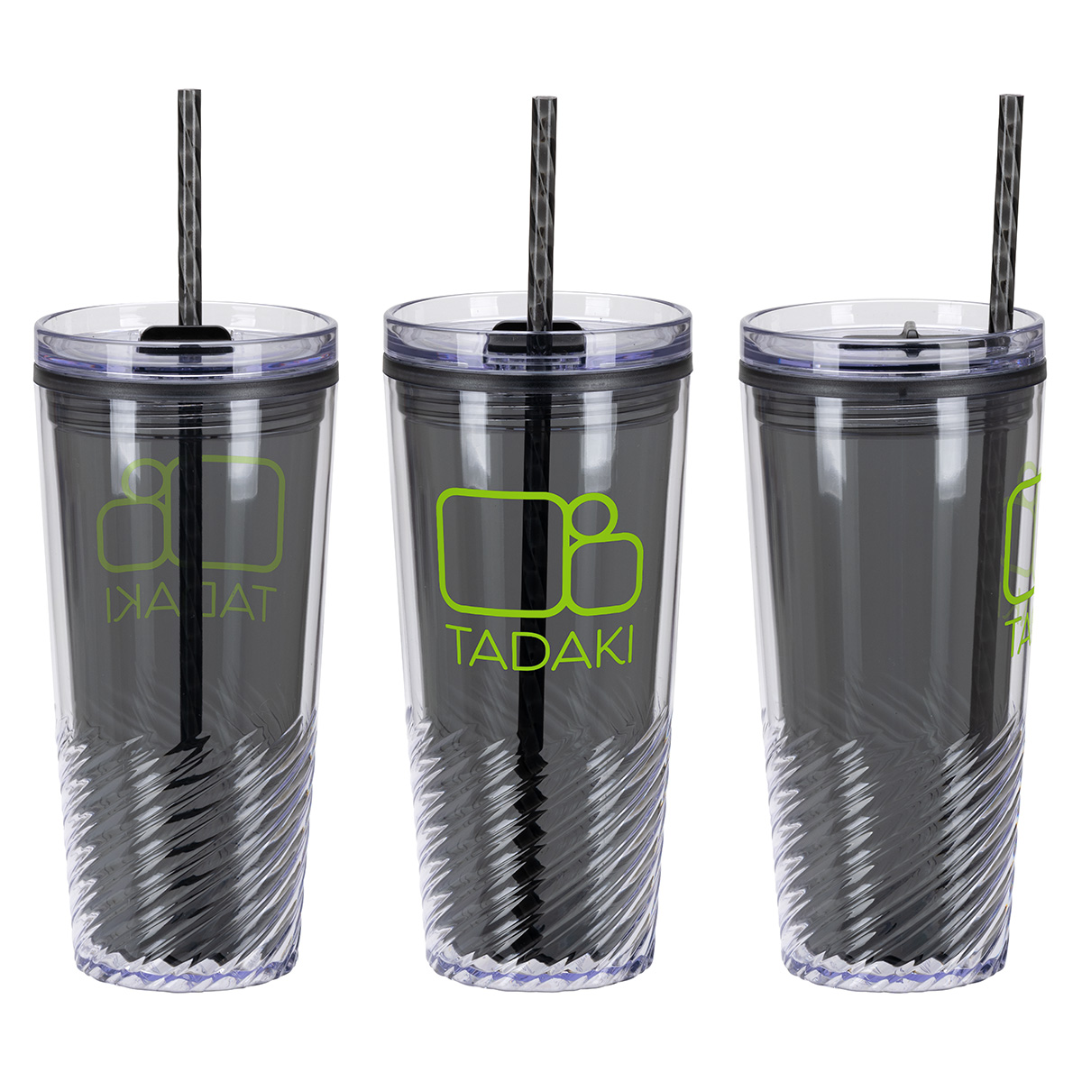 Picture of Clio 20 oz 2-in-1 Recycled Acrylic Straw Tumbler