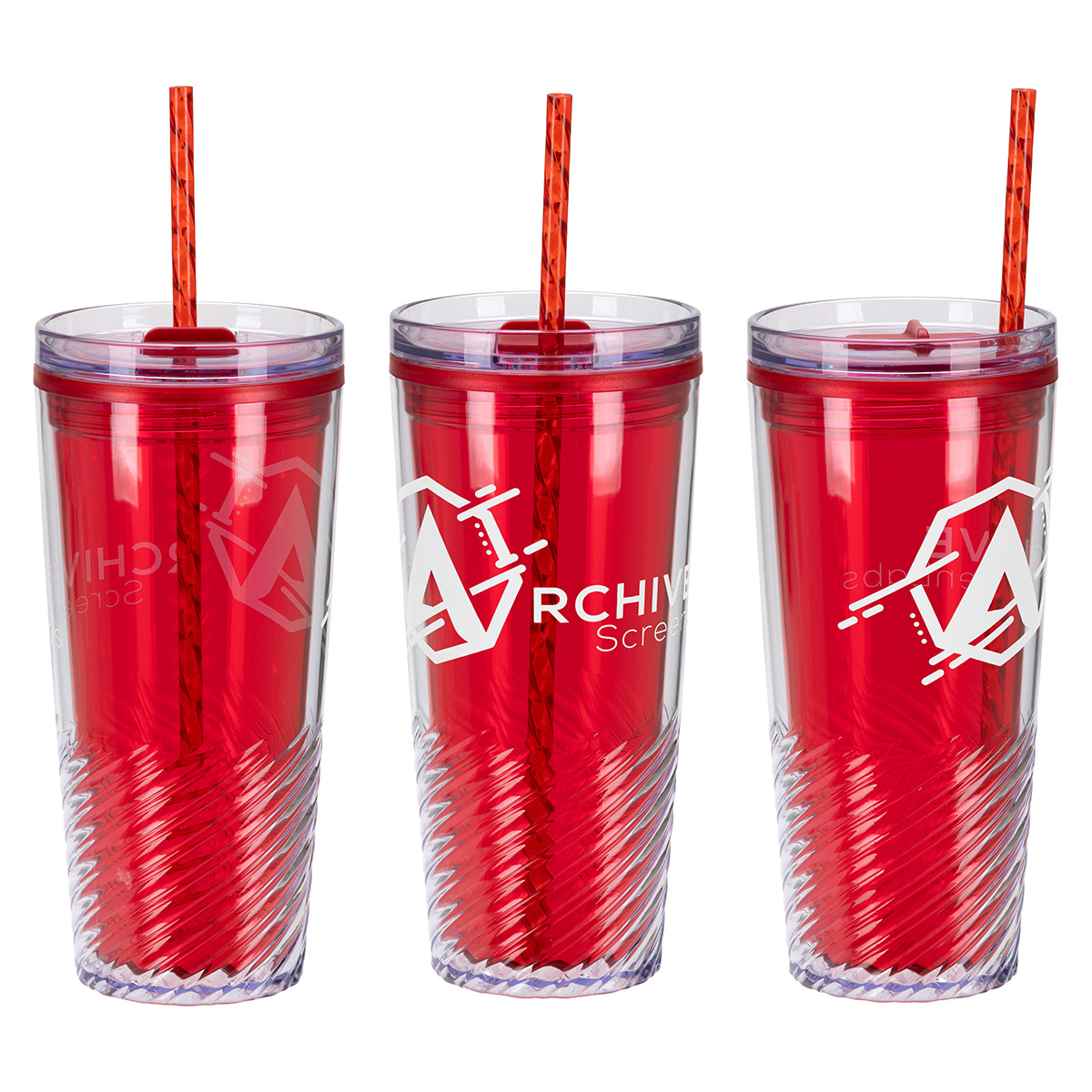 Picture of Clio 20 oz 2-in-1 Recycled Acrylic Straw Tumbler