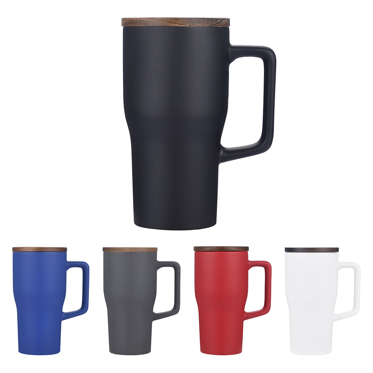 Picture of Element 18 oz Ceramic Mug w/ Wood Lid