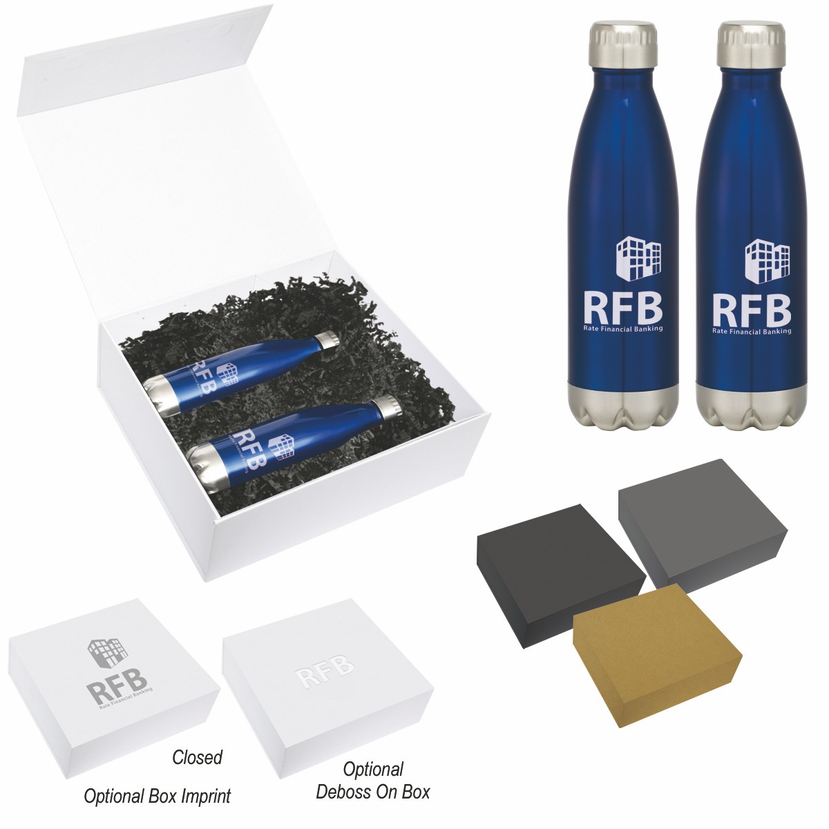 Picture of 16 Oz. Swiggy Stainless Steel Bottle Gift Set