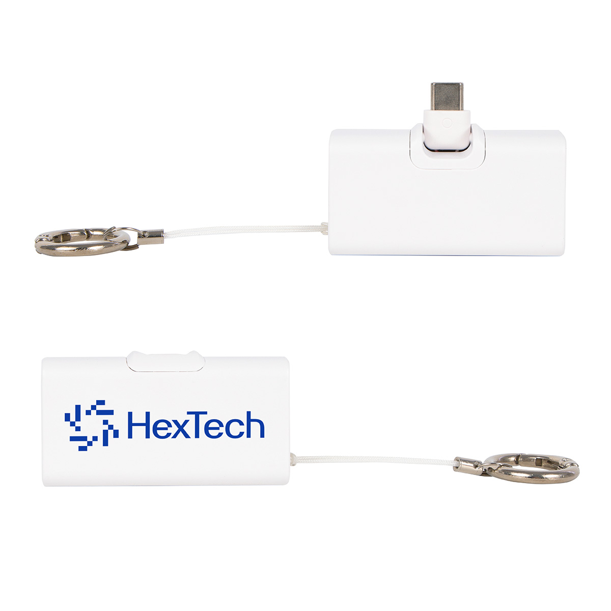 Picture of Bijou 1200mAh UL Listed Power Bank with USB-C Tip & Keyring