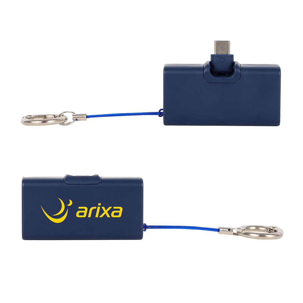 Picture of Bijou 1200mAh UL Listed Power Bank with USB-C Tip & Keyring